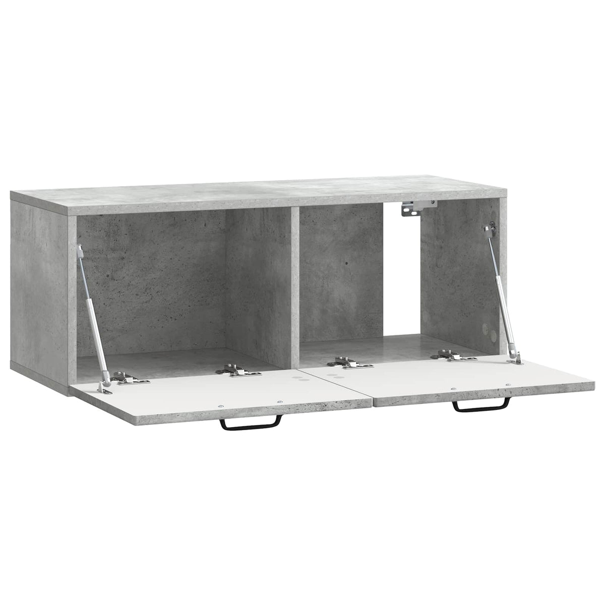 Wandmontierter TV-Schrank Betongrau 78,5 x 31 x 30 cm