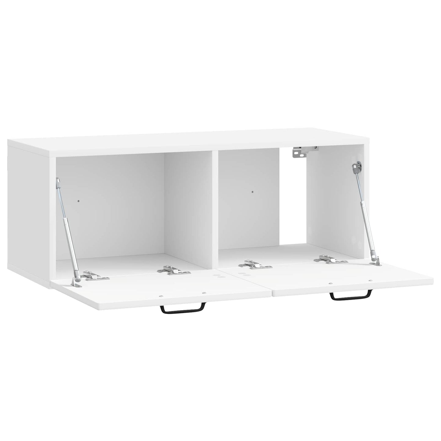 Wandmontierter TV-Schrank Hochglanz Weiß 78,5 x 31 x 30 cm