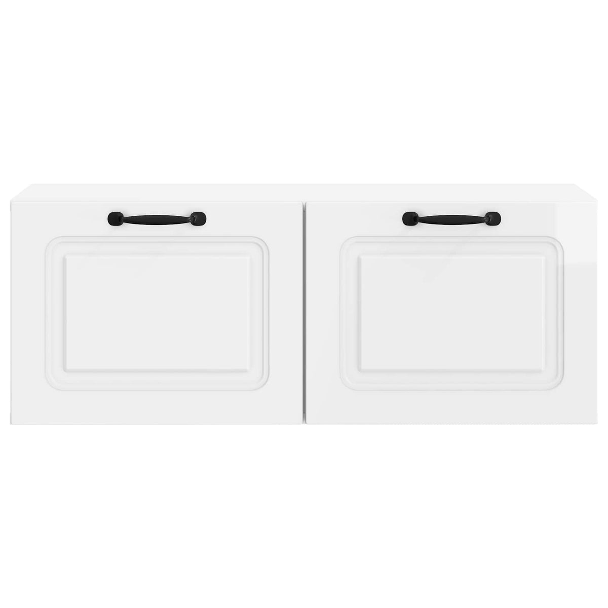 Wandmontierter TV-Schrank Hochglanz Weiß 78,5 x 31 x 30 cm