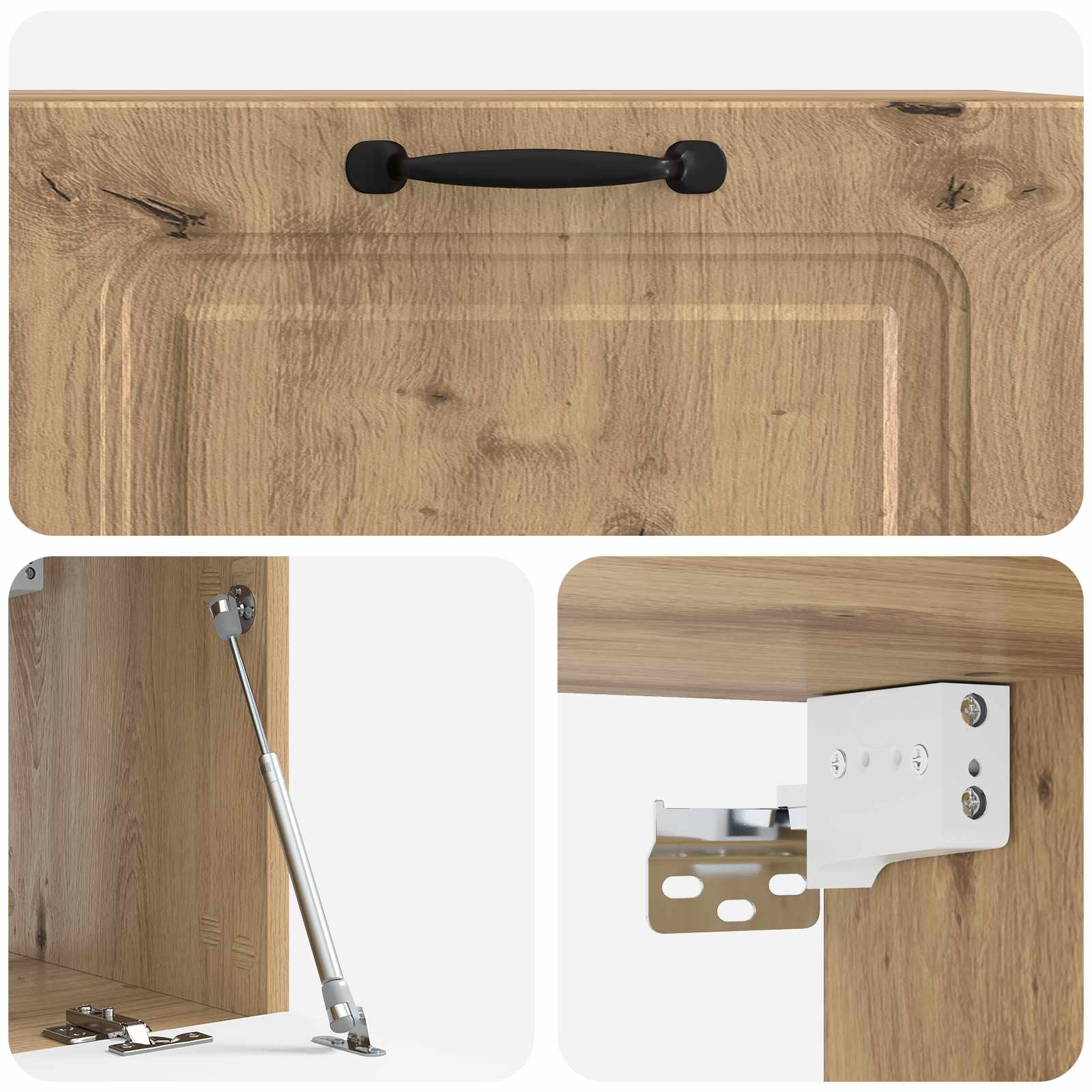 Wandmontierter TV-Schrank 78,5 x 31 x 30 cm Artisan-Eiche