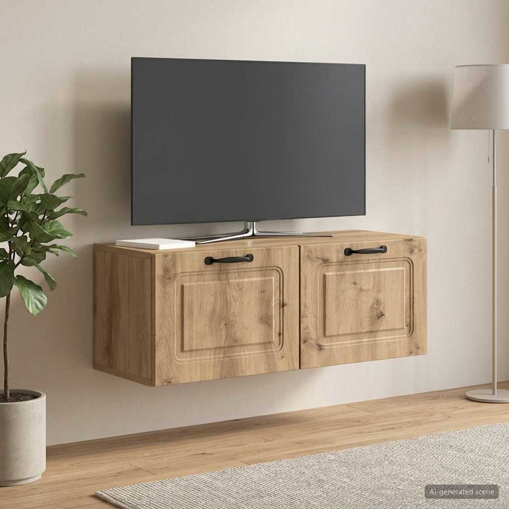 Wandmontierter TV-Schrank 78,5 x 31 x 30 cm Artisan-Eiche