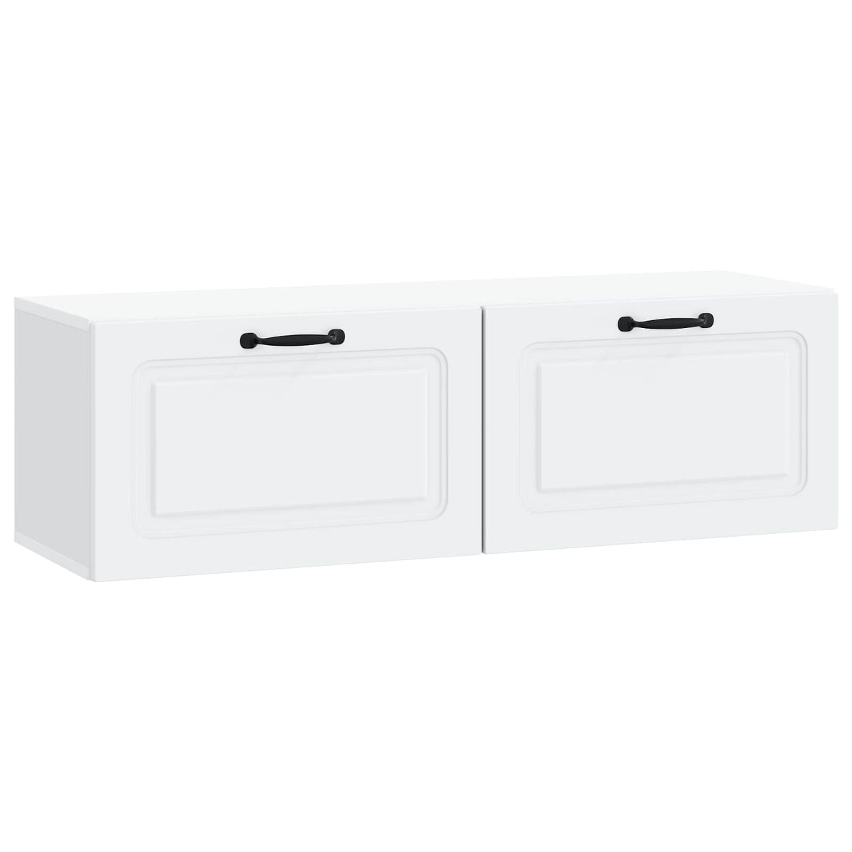 Wandmontierter TV-Schrank Weiß 98 x 31 x 30 cm Holzwerkstoff