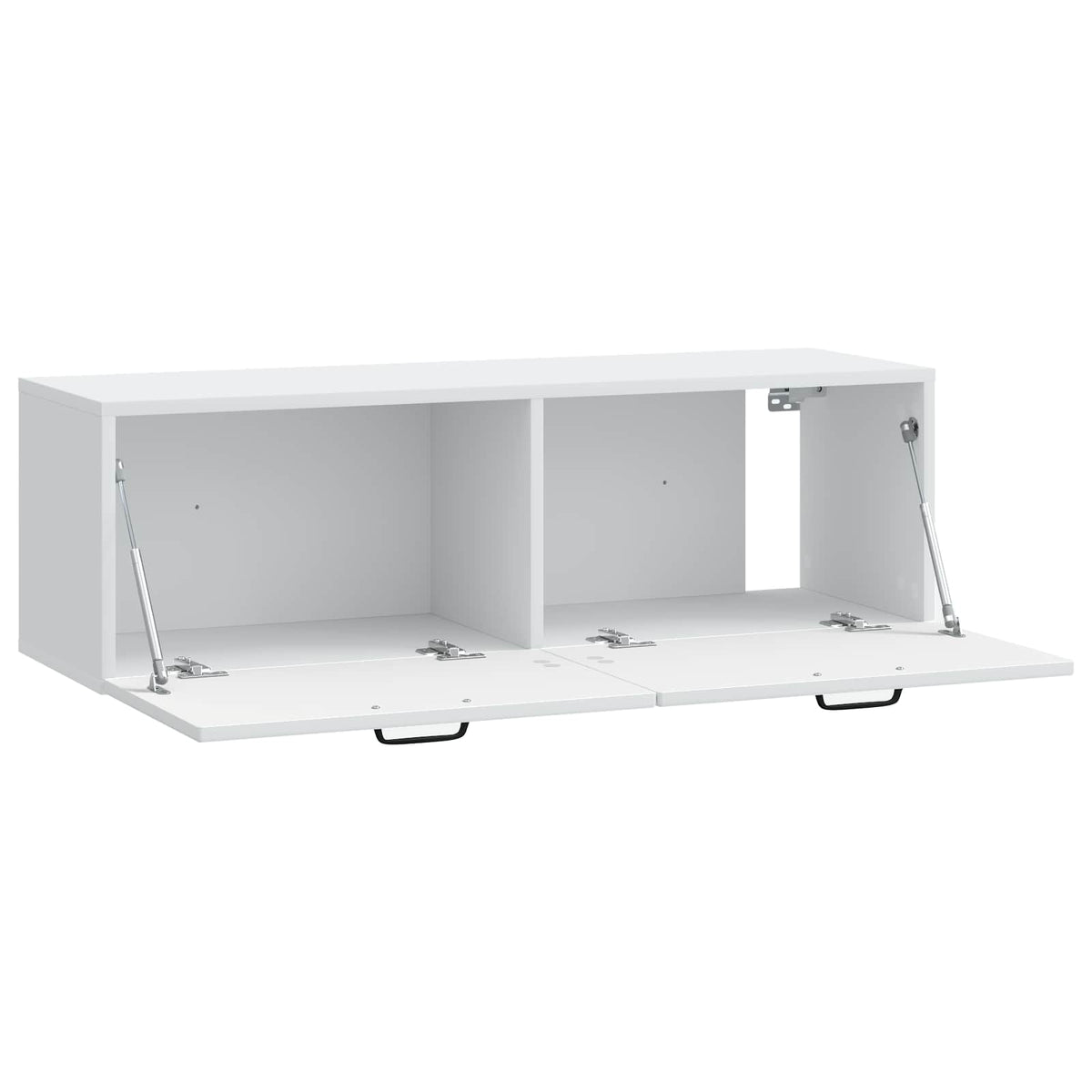 Wandmontierter TV-Schrank Weiß 98 x 31 x 30 cm Holzwerkstoff
