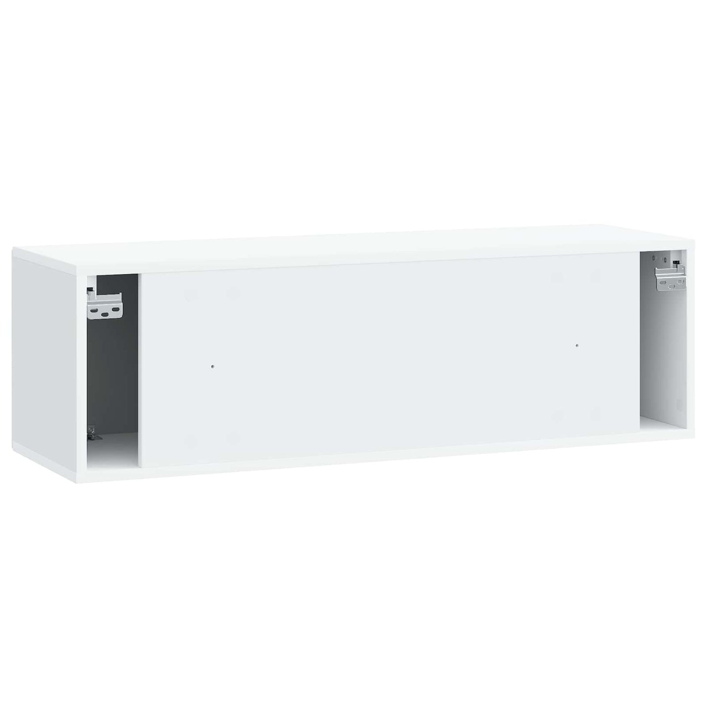 Wandmontierter TV-Schrank Weiß 98 x 31 x 30 cm Holzwerkstoff