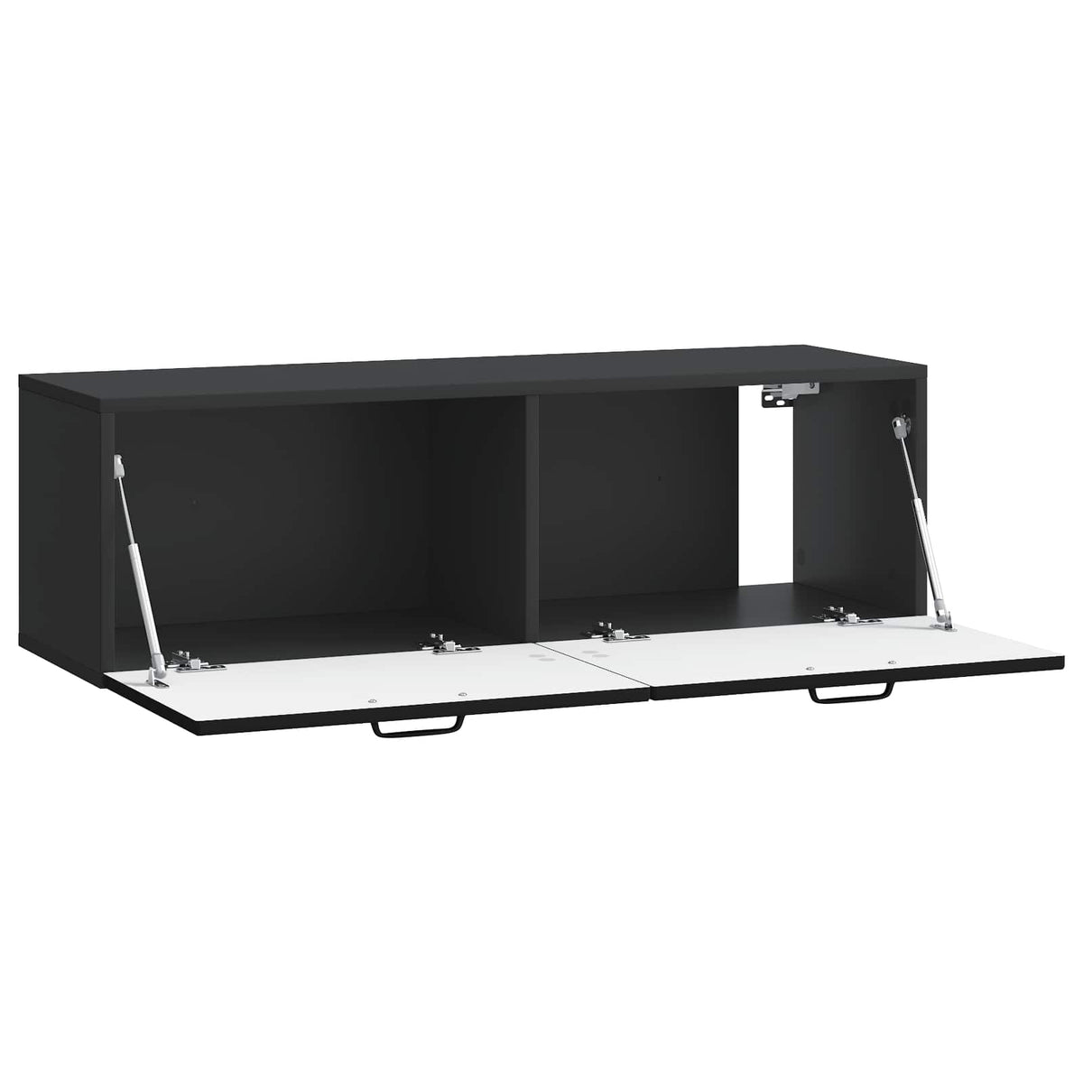 Wandmontierter TV-Schrank Schwarz 98 x 31 x 30 cm Holzwerkstoff