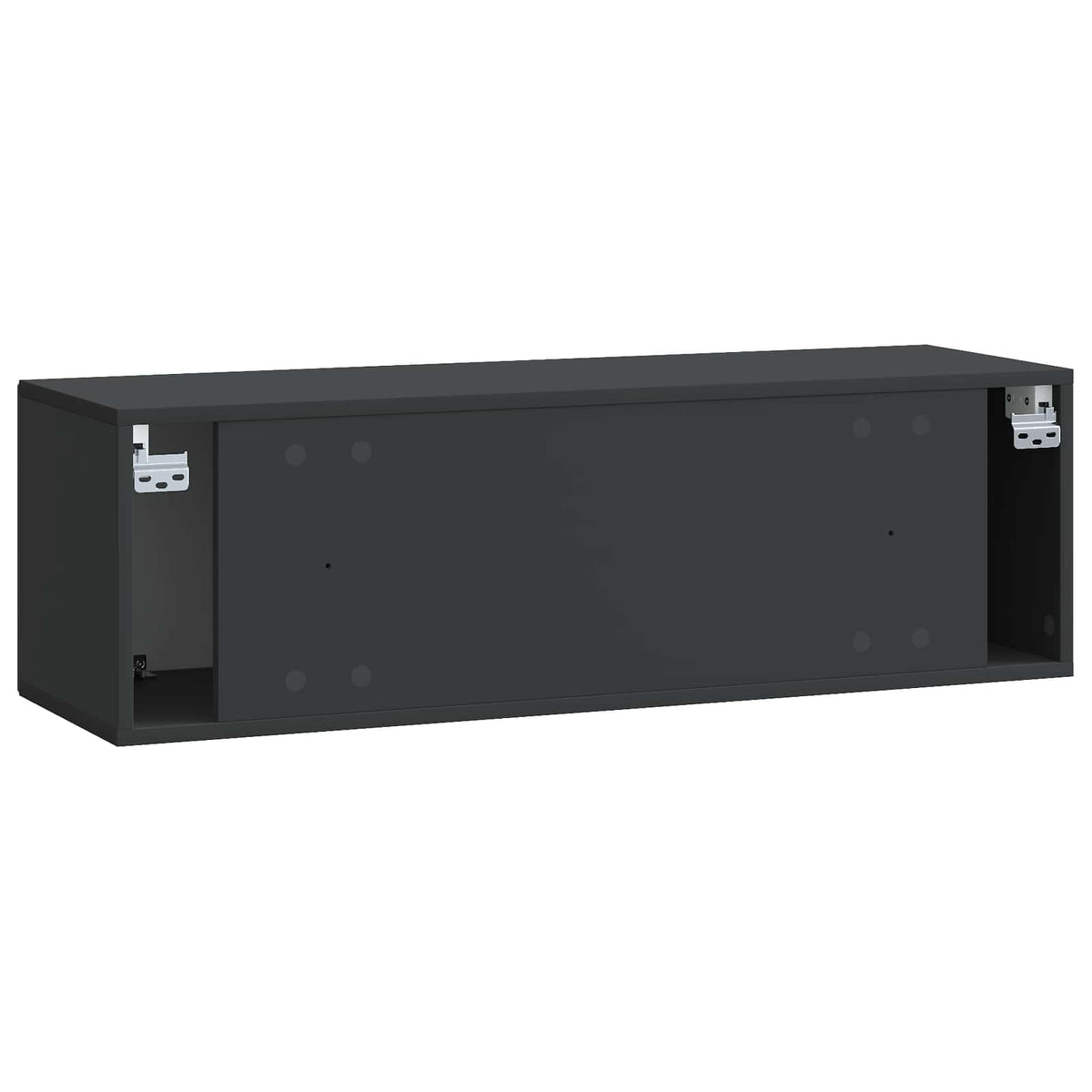 Wandmontierter TV-Schrank Schwarz 98 x 31 x 30 cm Holzwerkstoff