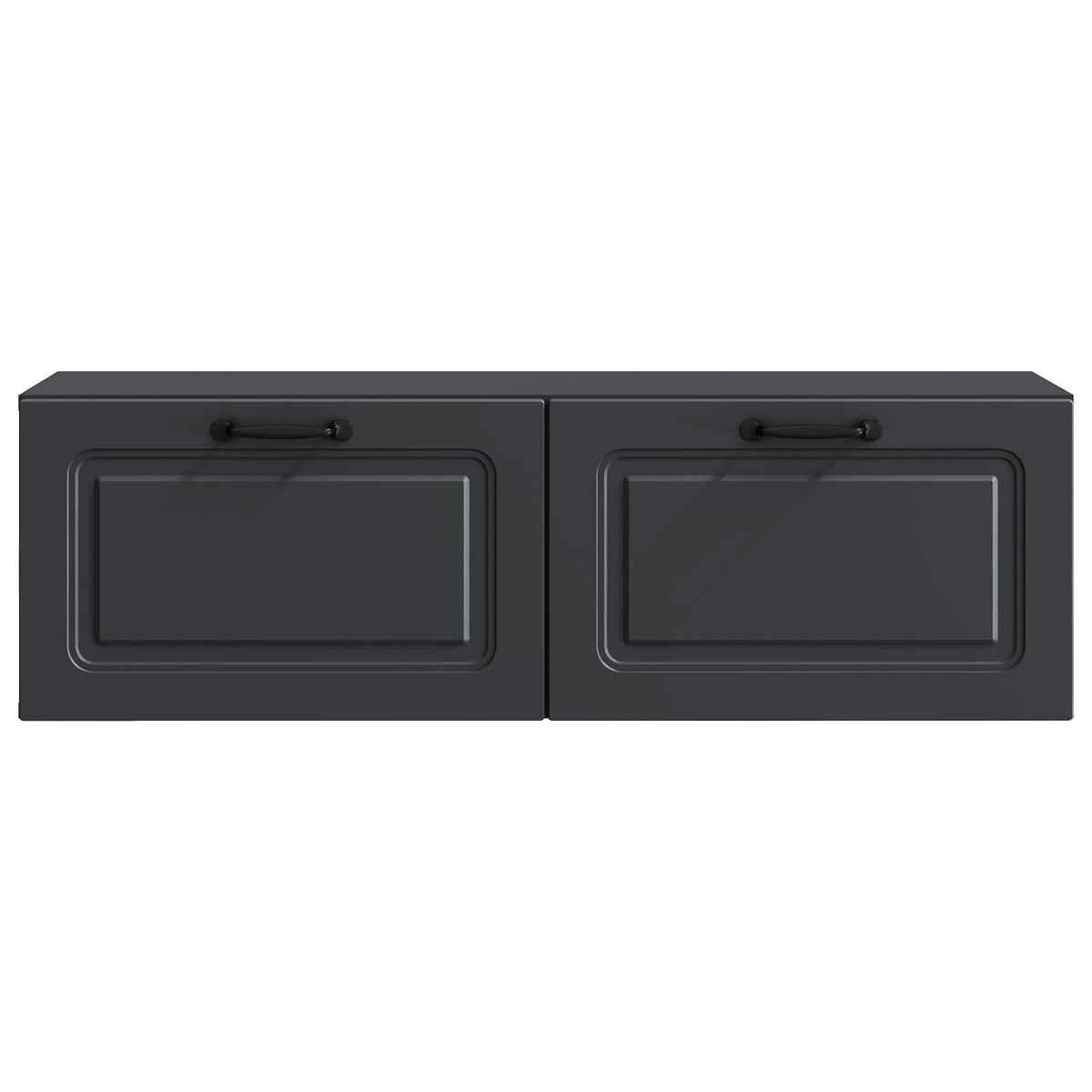 Wandmontierter TV-Schrank Schwarz 98 x 31 x 30 cm Holzwerkstoff