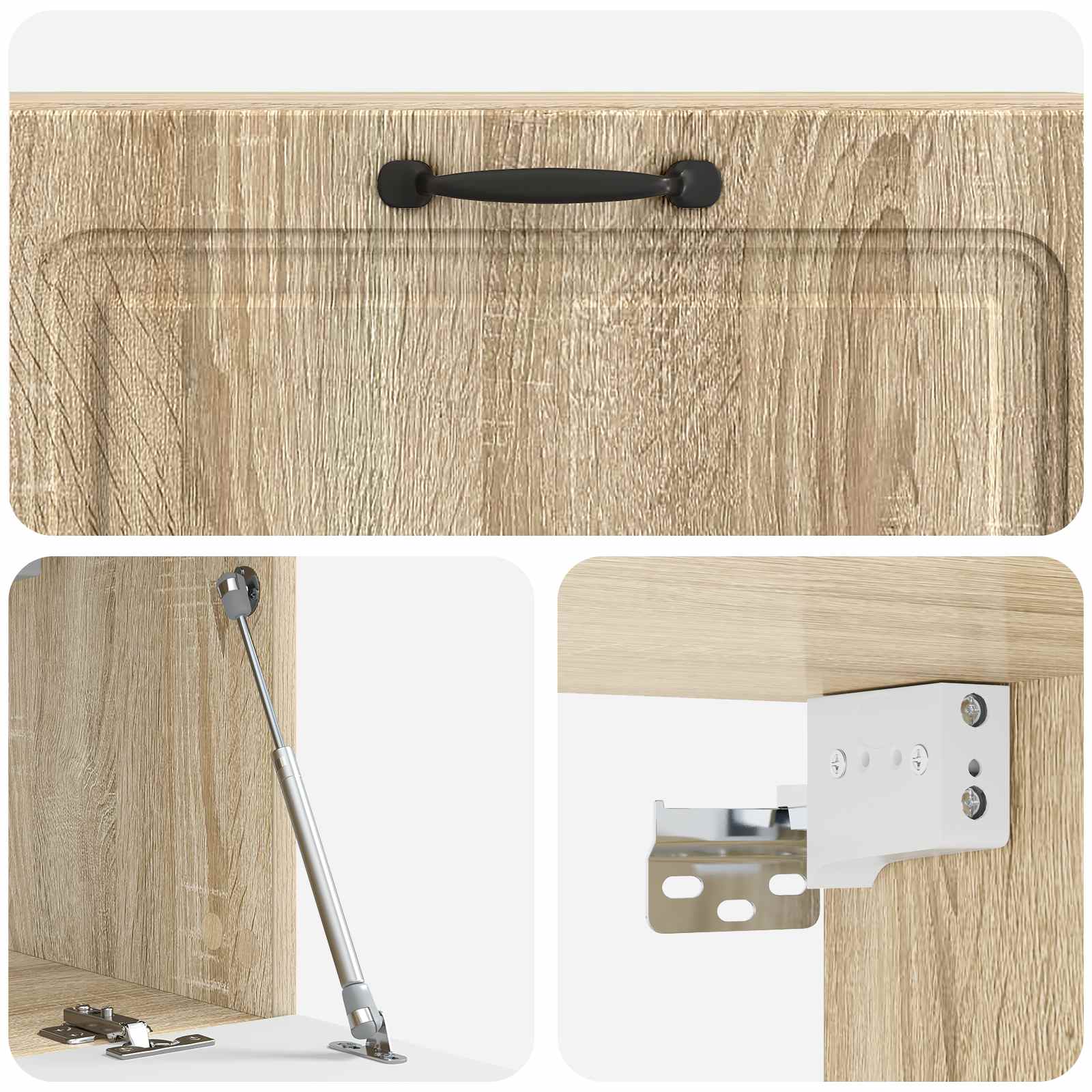 Wandmontierter TV-Schrank Sonoma-Eiche 98 x 31 x 30 cm