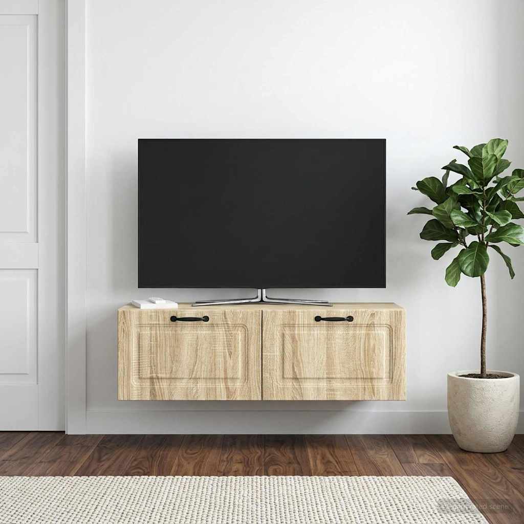 Wandmontierter TV-Schrank Sonoma-Eiche 98 x 31 x 30 cm
