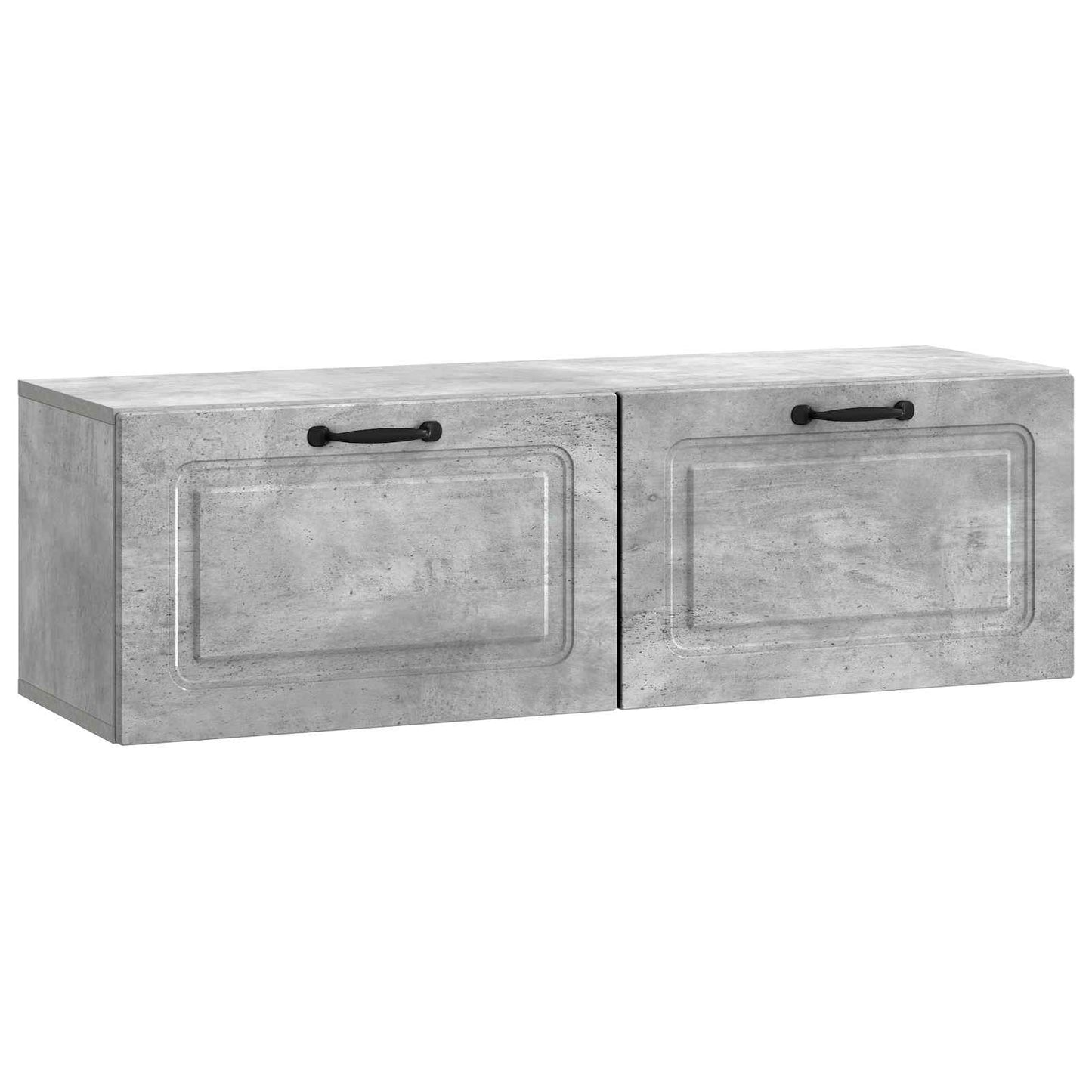 Wandmontierter TV-Schrank Betongrau 98 x 31 x 30 cm