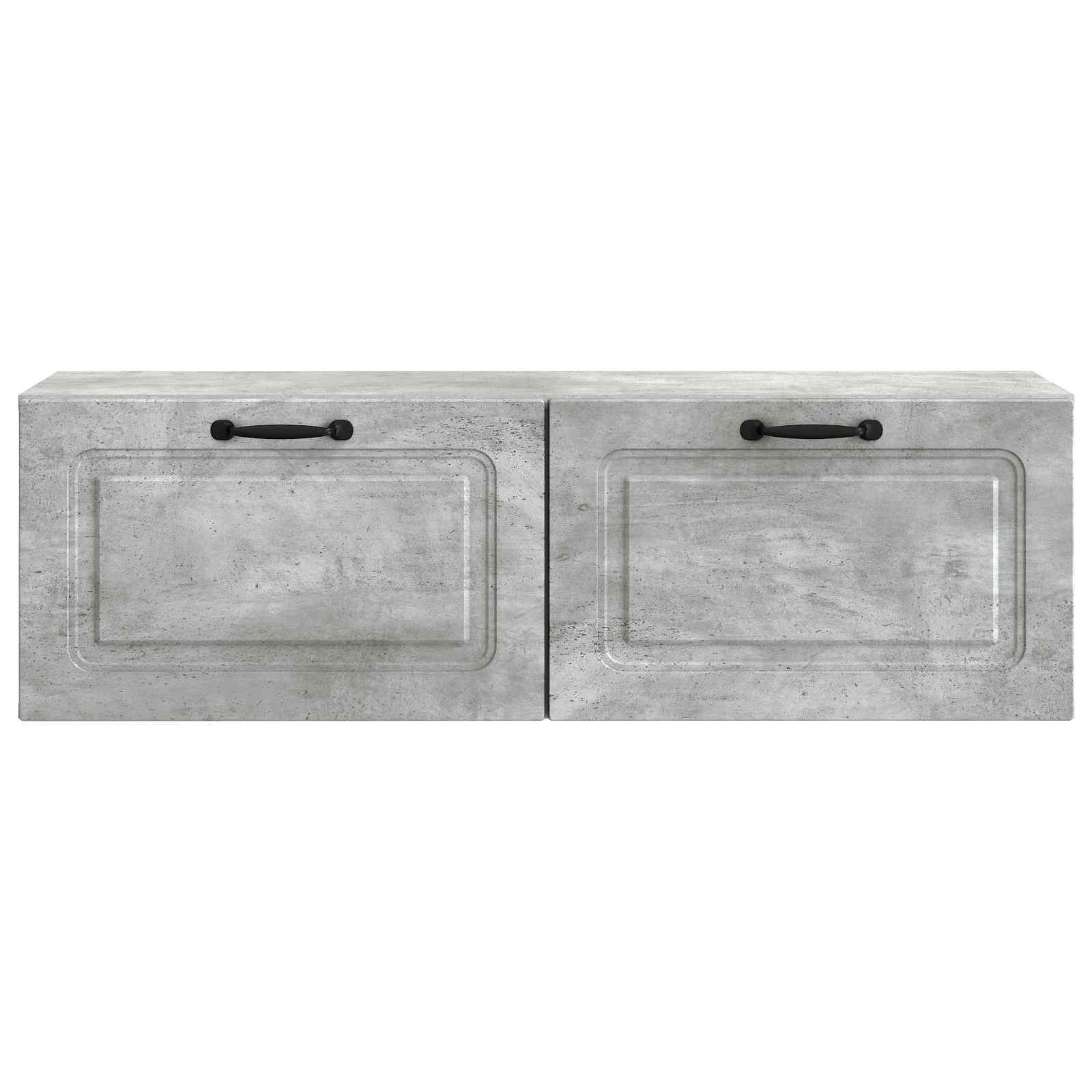Wandmontierter TV-Schrank Betongrau 98 x 31 x 30 cm