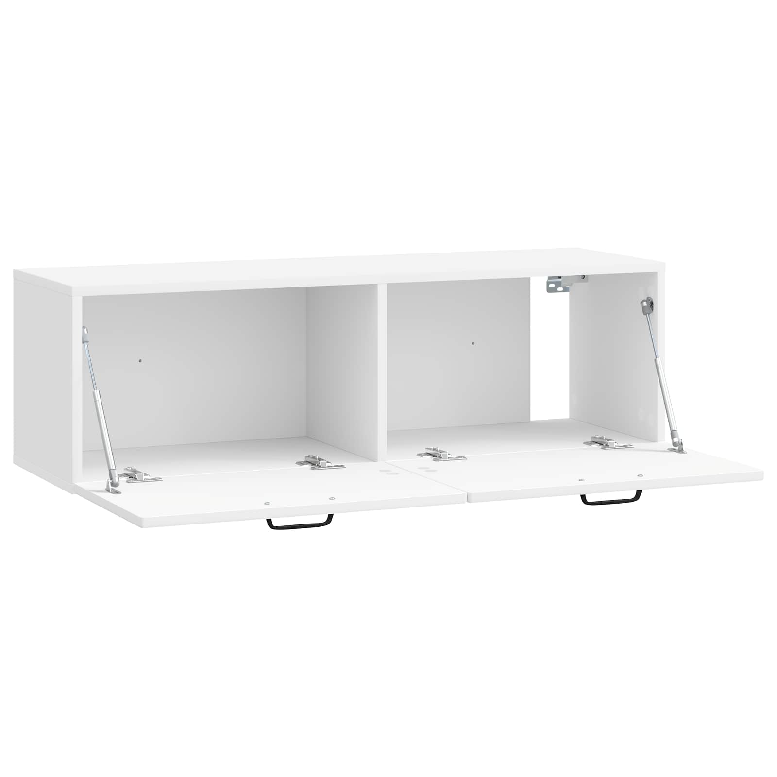 Wandmontierter TV-Schrank Hochglanz Weiß 98 x 31 x 30 cm