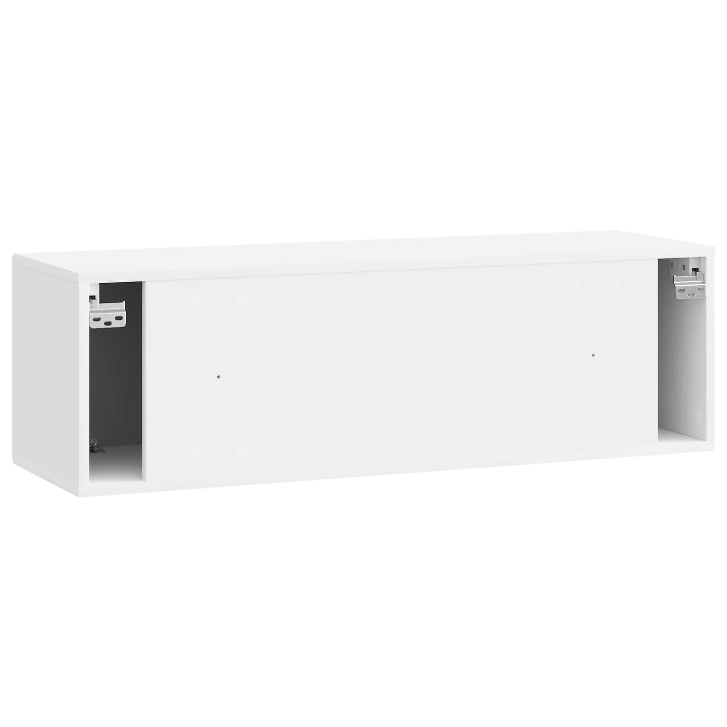 Wandmontierter TV-Schrank Hochglanz Weiß 98 x 31 x 30 cm