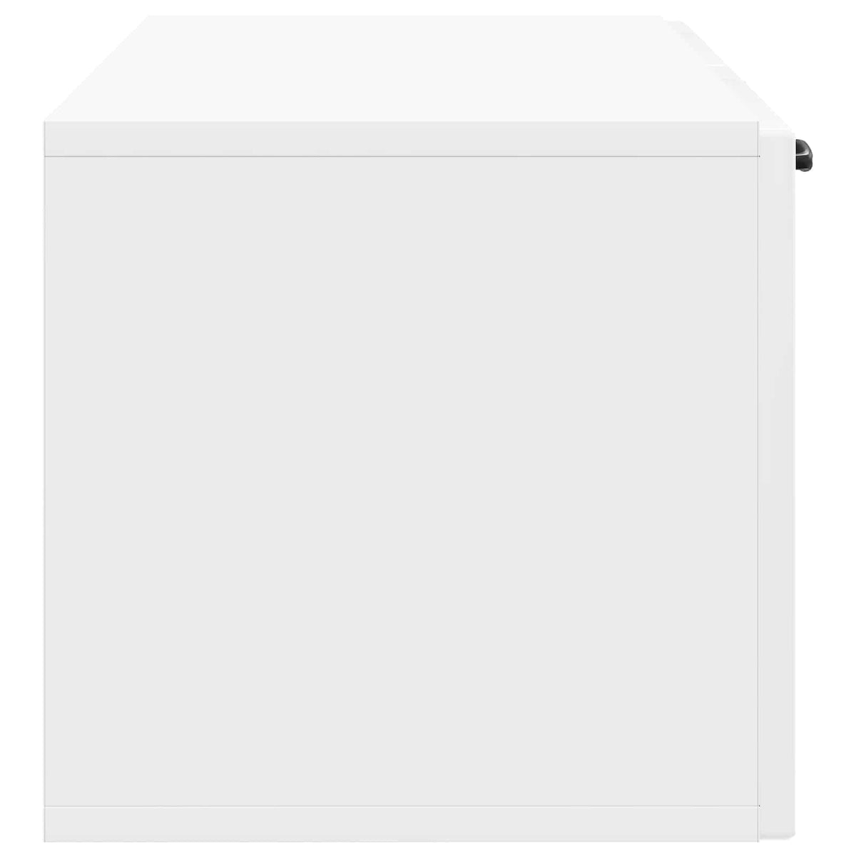 Wandmontierter TV-Schrank Hochglanz Weiß 98 x 31 x 30 cm