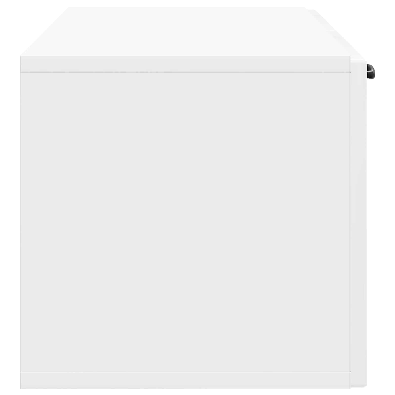 Wandmontierter TV-Schrank Hochglanz Weiß 98 x 31 x 30 cm