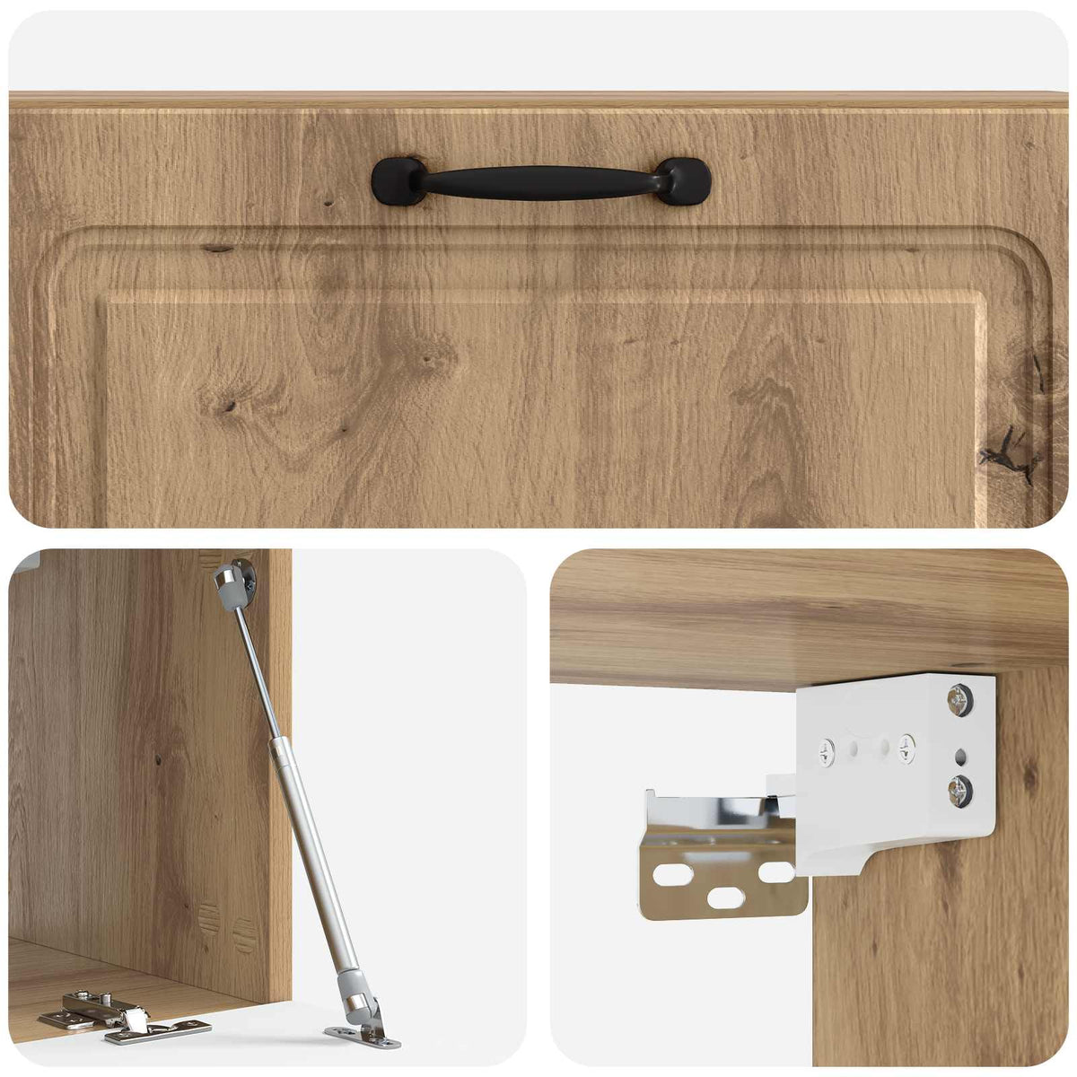Wandmontierter TV-Schrank 98 x 31 x 30 cm Artisan-Eiche