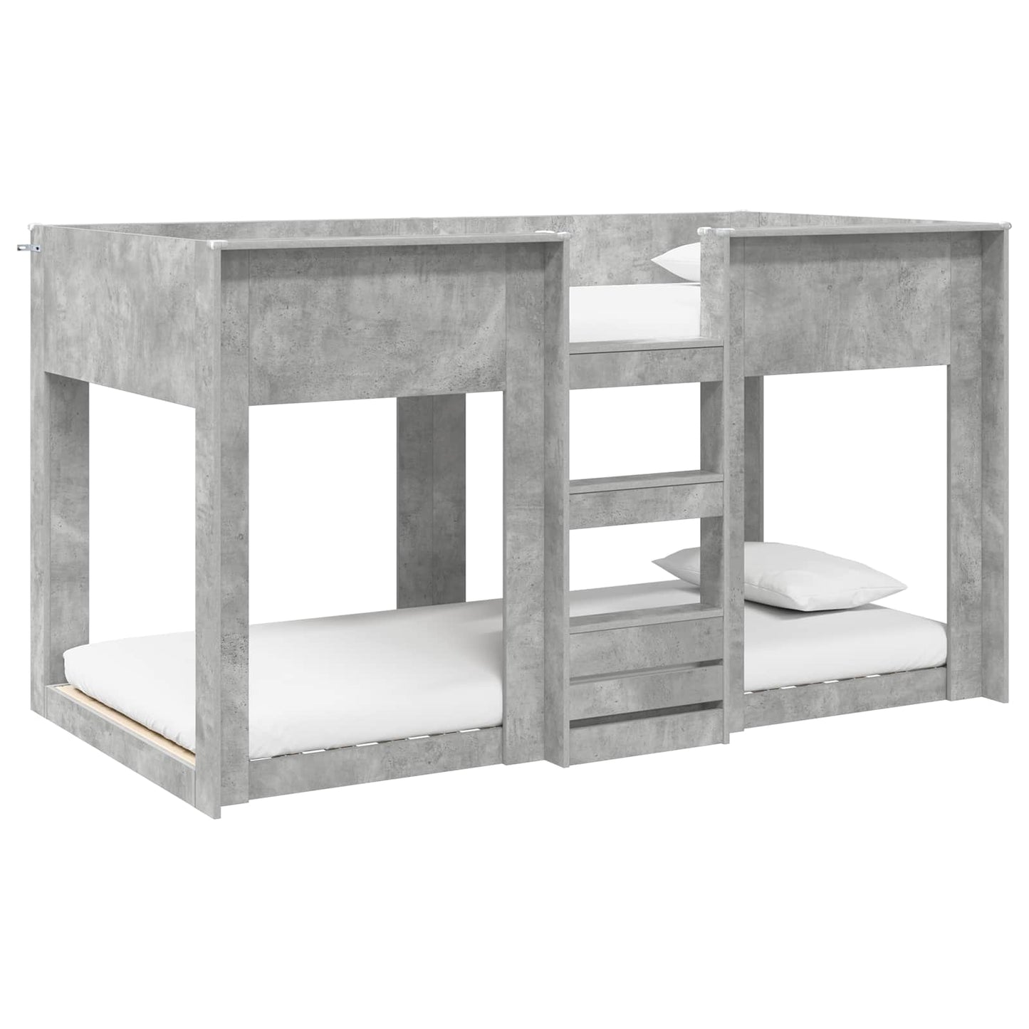 Etagenbett für Kinder Beton Grau 90 x 200 cm Holzwerkstoff