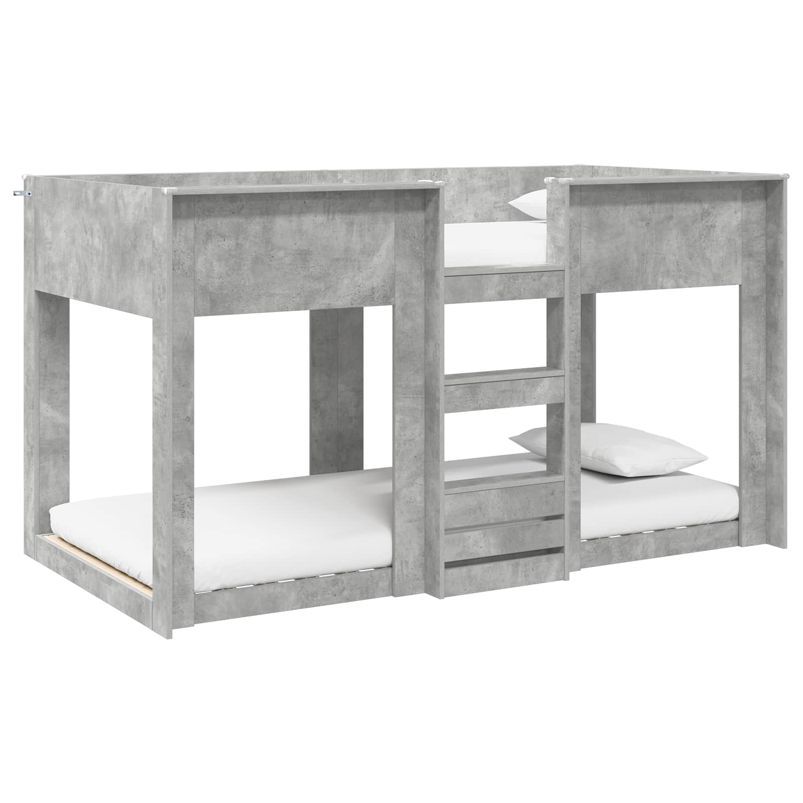 Etagenbett für Kinder Beton Grau 90 x 200 cm Holzwerkstoff