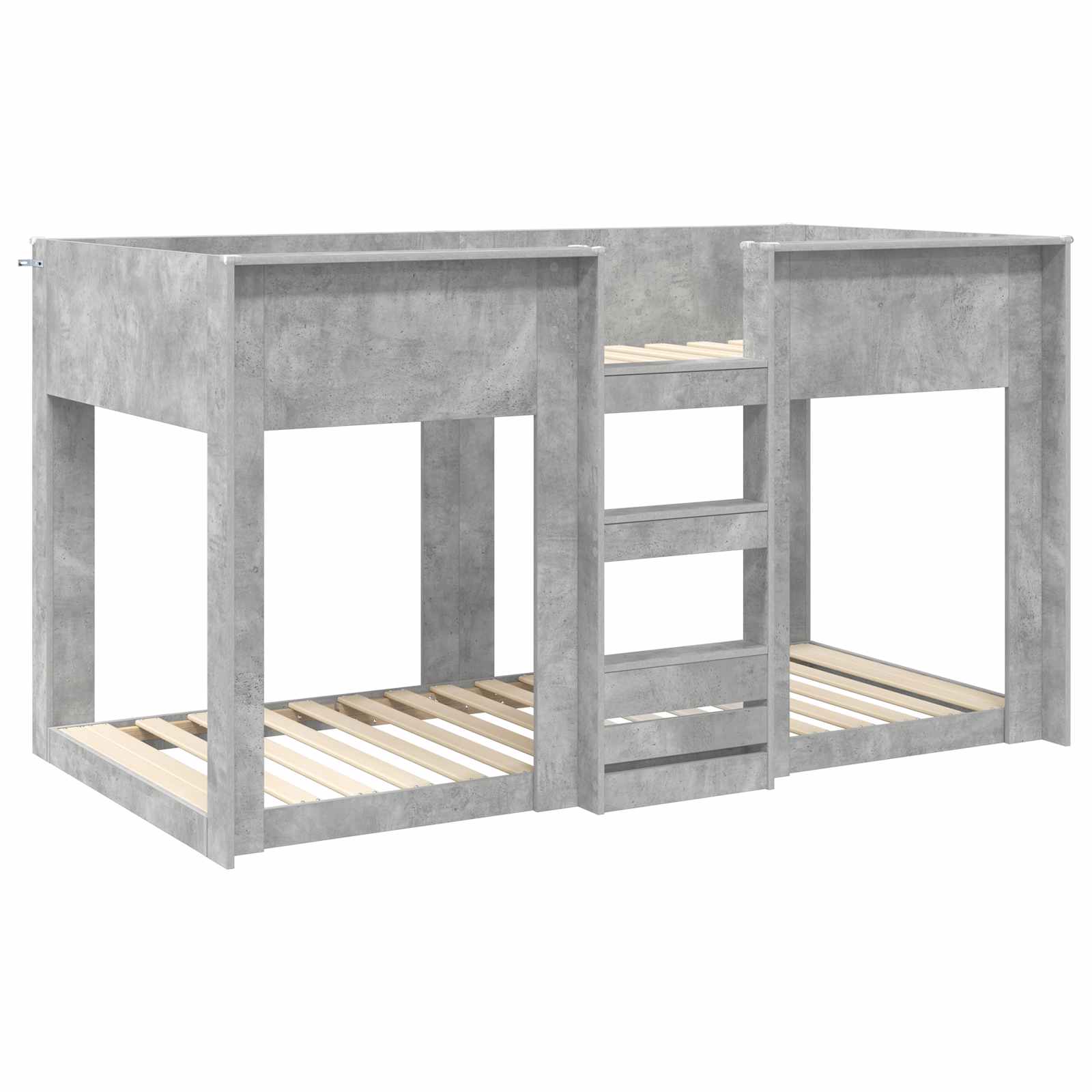 Etagenbett für Kinder Beton Grau 90 x 200 cm Holzwerkstoff