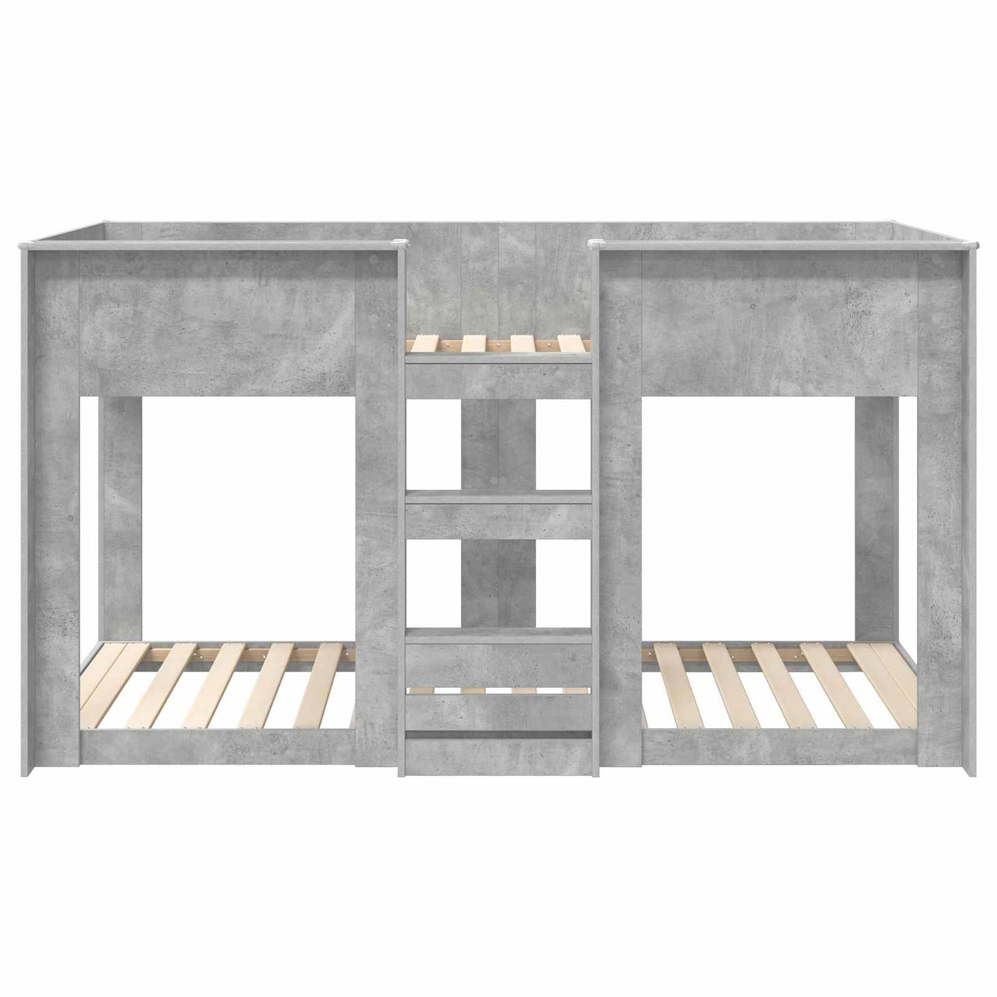 Etagenbett für Kinder Beton Grau 90 x 200 cm Holzwerkstoff