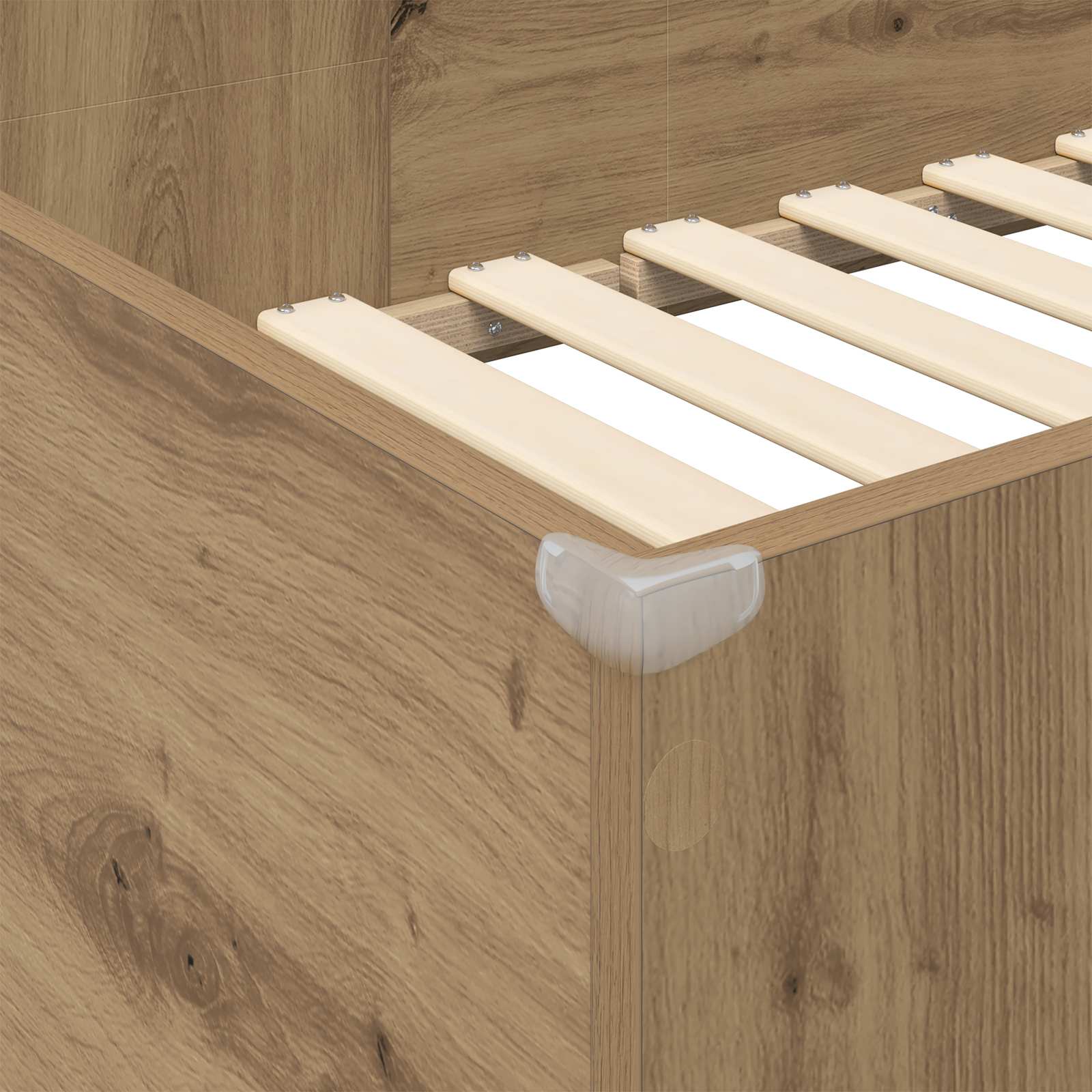 Etagenbettgestell mit Schreibtisch Artisan-Eiche 90 x 200 cm