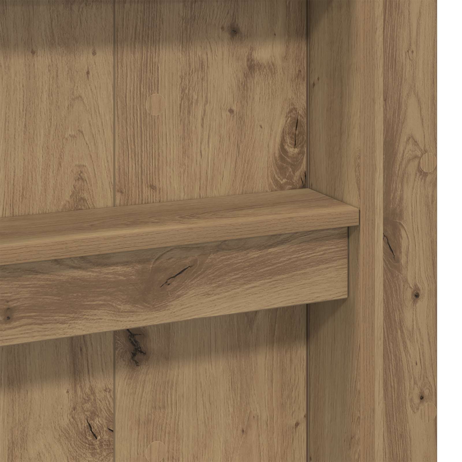 Etagenbettgestell mit Schreibtisch Artisan-Eiche 90 x 200 cm