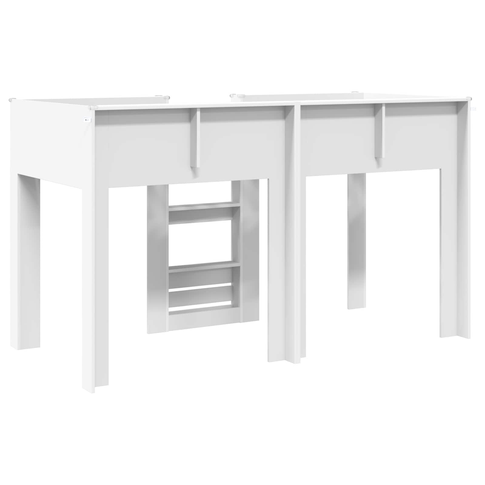 Etagenbett für Kinder Weiß 75 x 190 cm Holzwerkstoff