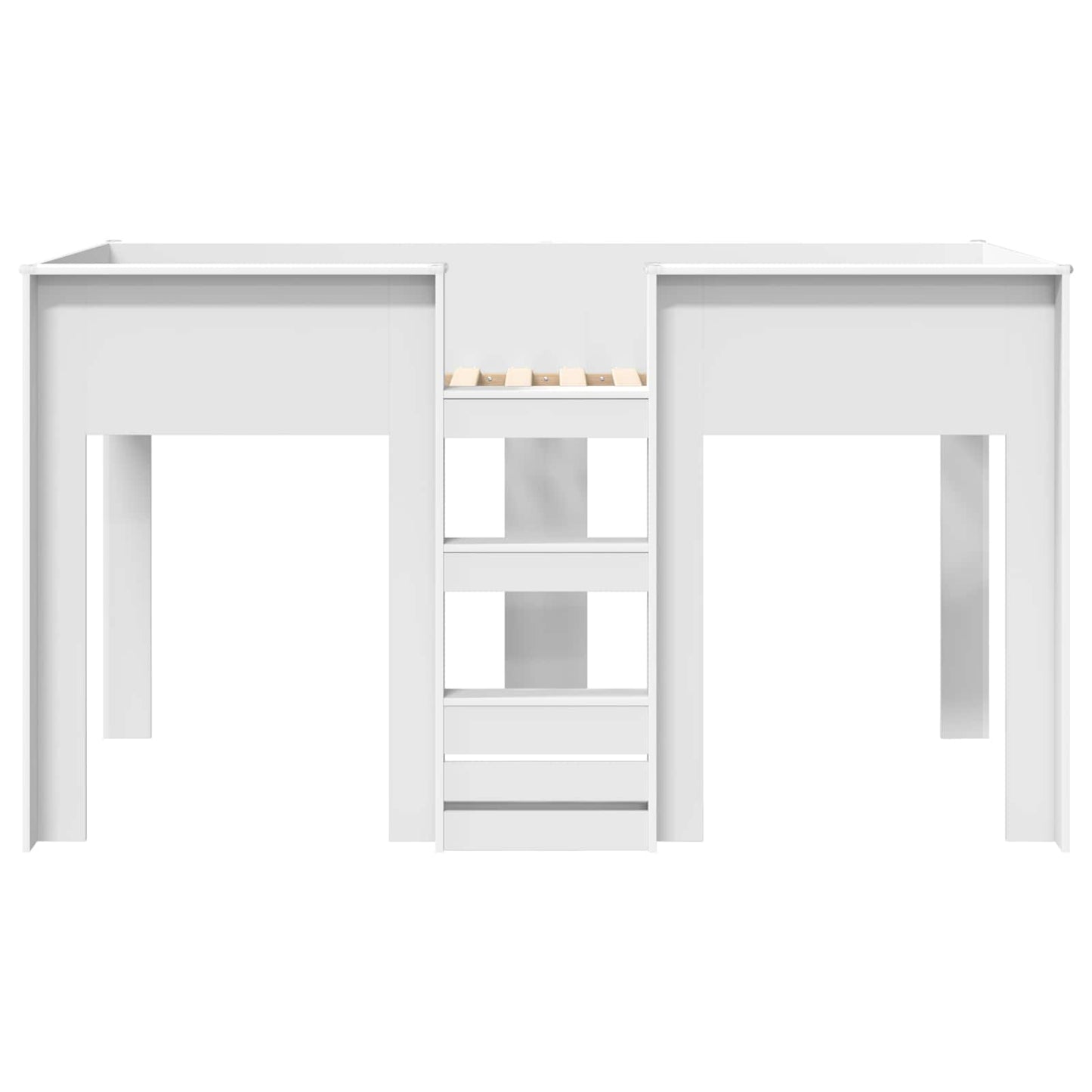 Etagenbett für Kinder Weiß 75 x 190 cm Holzwerkstoff