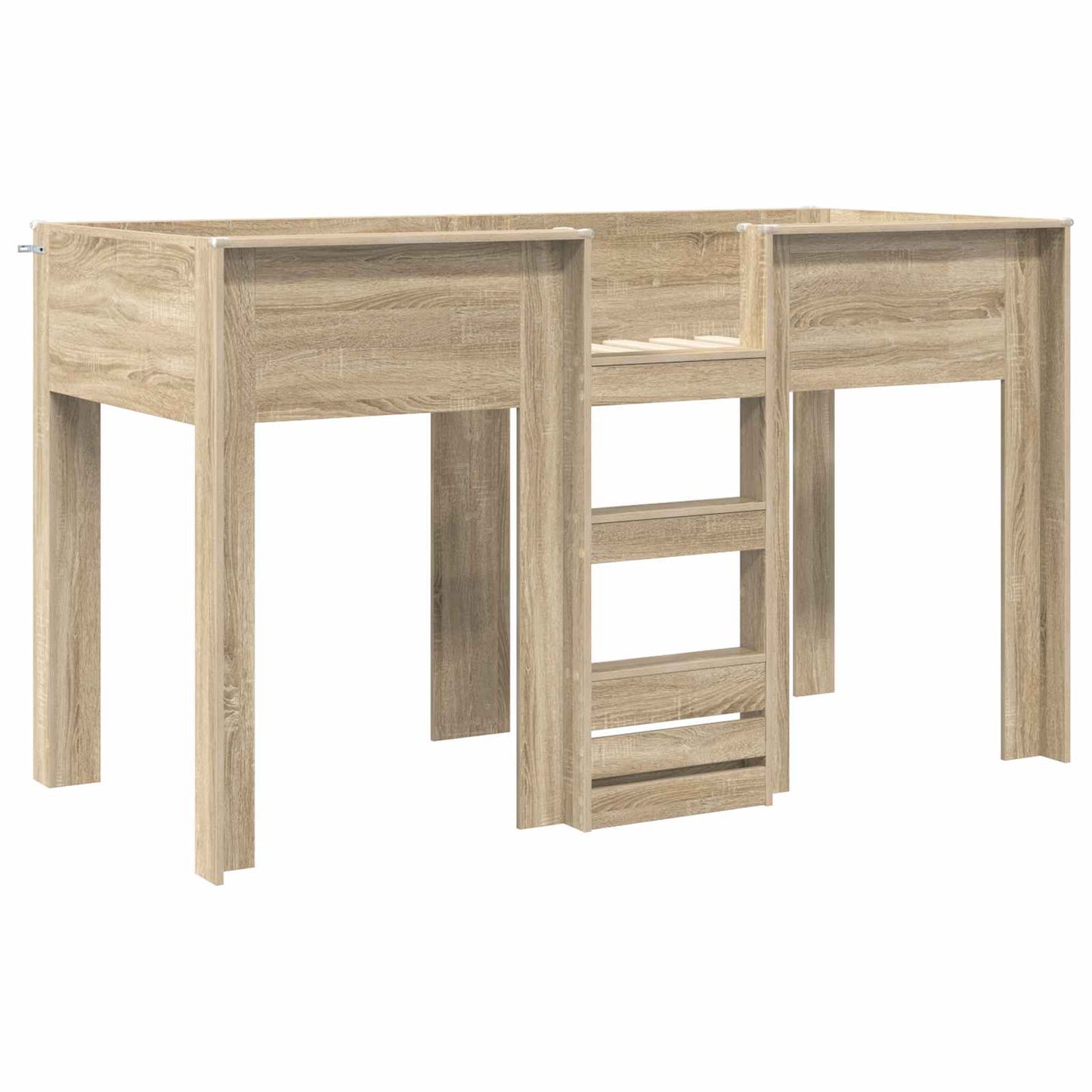 Etagenbett für Kinder Sonoma-Eiche 75 x 190 cm Holzwerkstoff