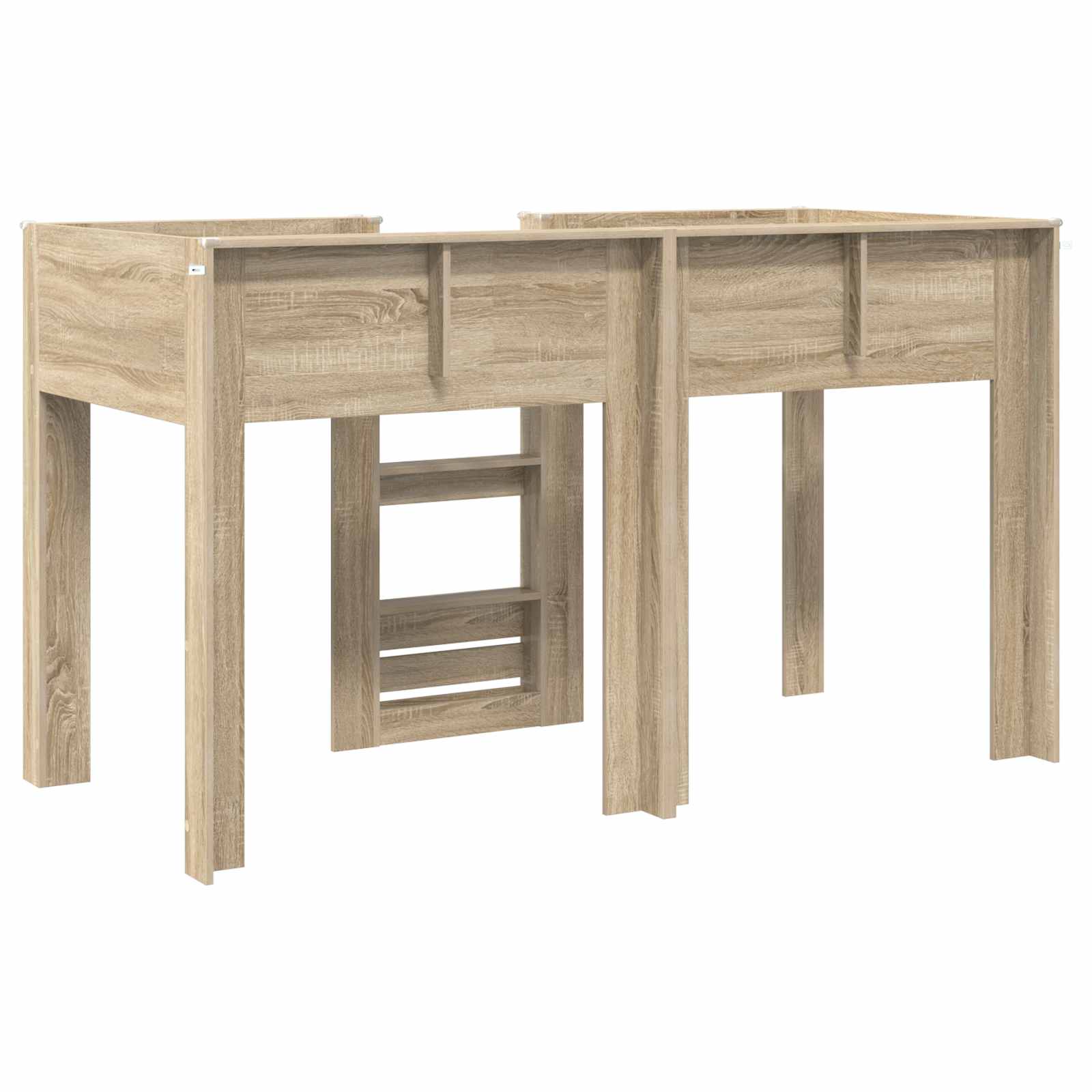 Etagenbett für Kinder Sonoma-Eiche 75 x 190 cm Holzwerkstoff