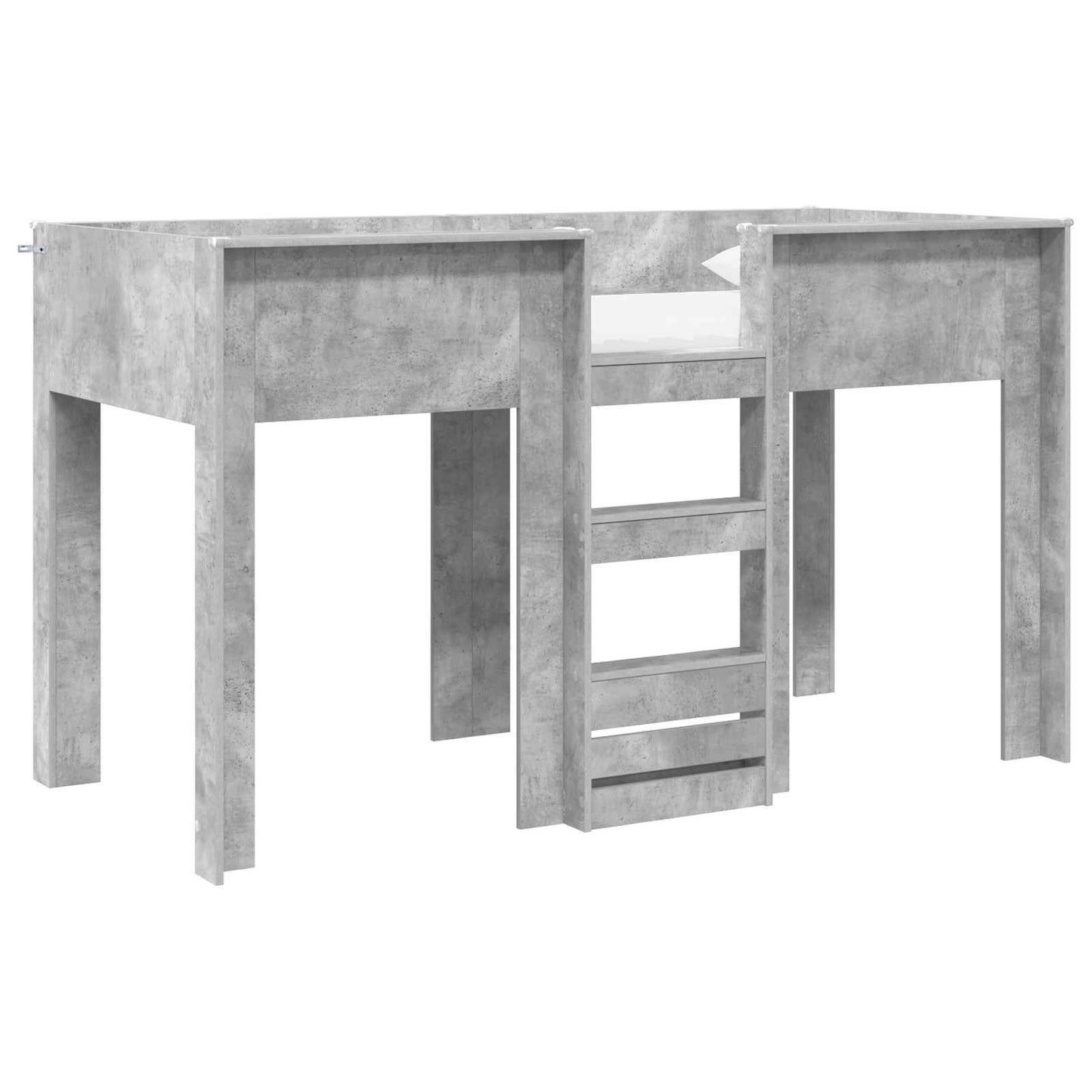 Etagenbett für Kinder Beton Grau 75 x 190 cm Holzwerkstoff
