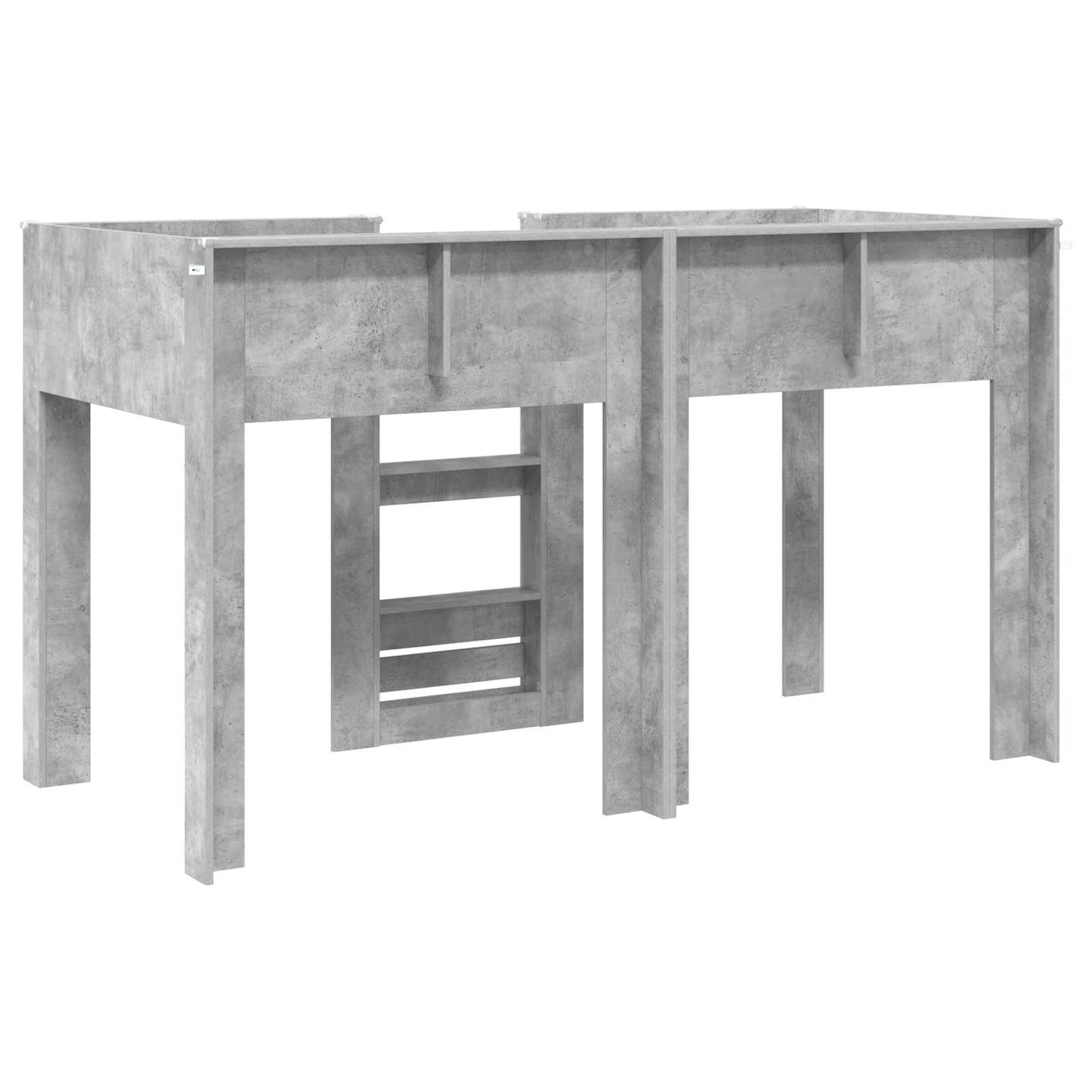 Etagenbett für Kinder Beton Grau 75 x 190 cm Holzwerkstoff
