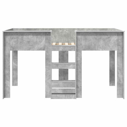Etagenbett für Kinder Beton Grau 75 x 190 cm Holzwerkstoff