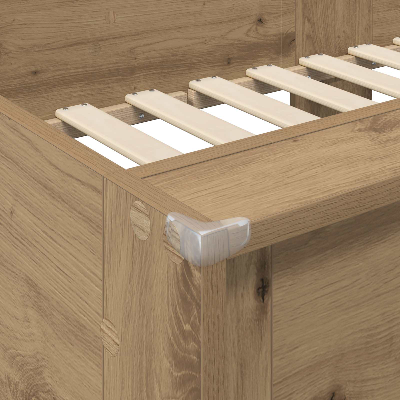 Etagenbett für Kinder Artisan-Eiche 75 x 190 cm Holzwerkstoff