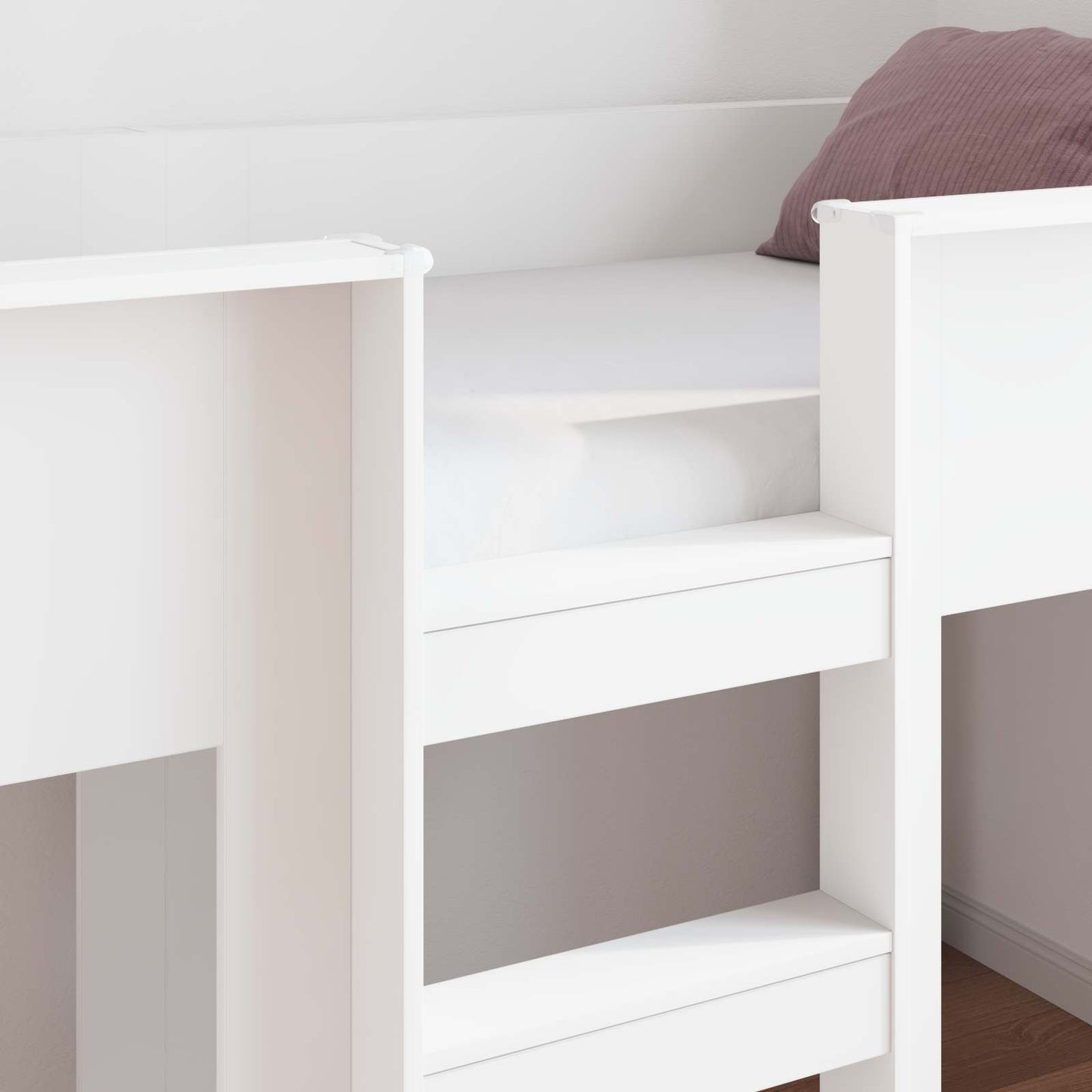 Etagenbett für Kinder Weiß 90 x 190 cm Holzwerkstoff