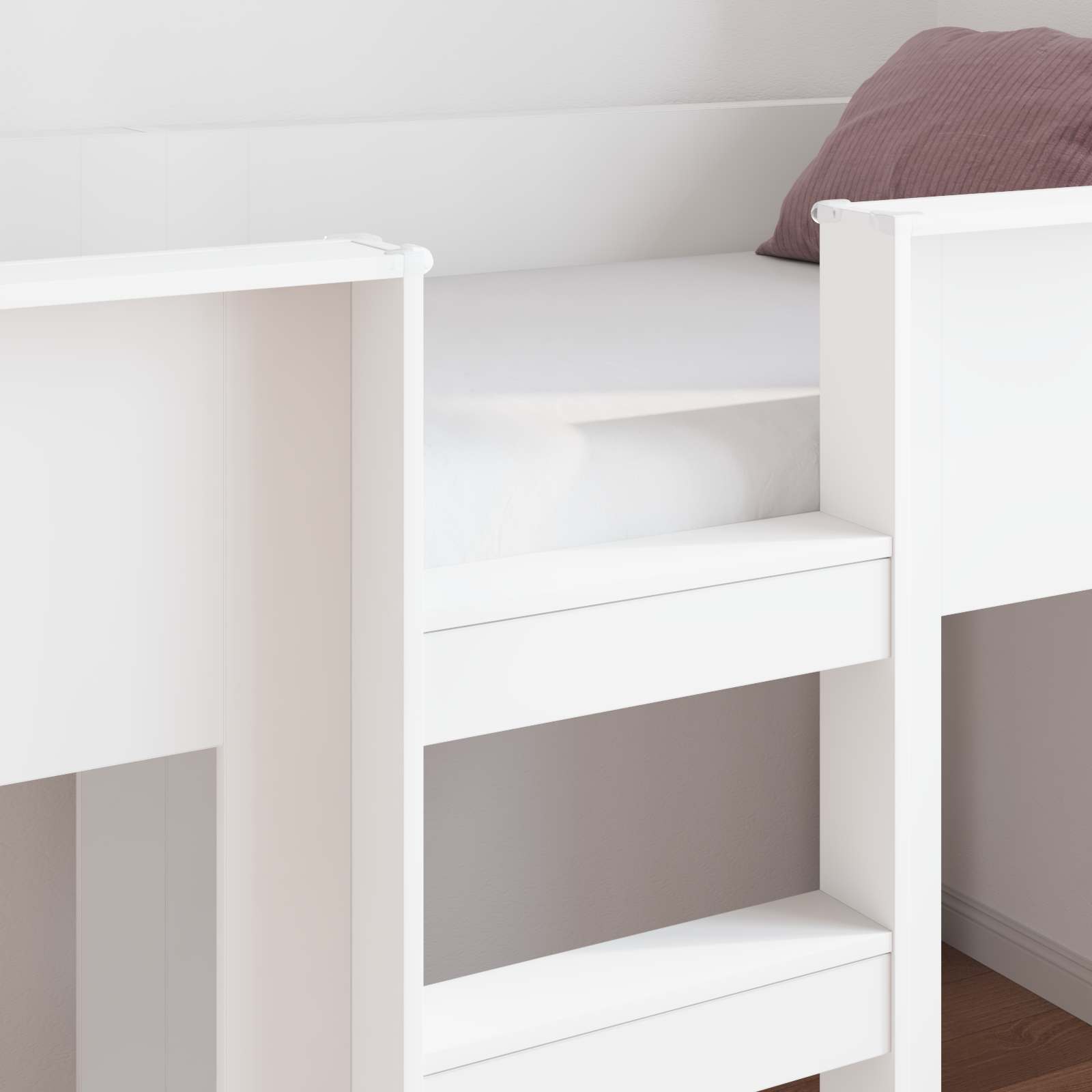 Etagenbett für Kinder Weiß 90 x 190 cm Holzwerkstoff