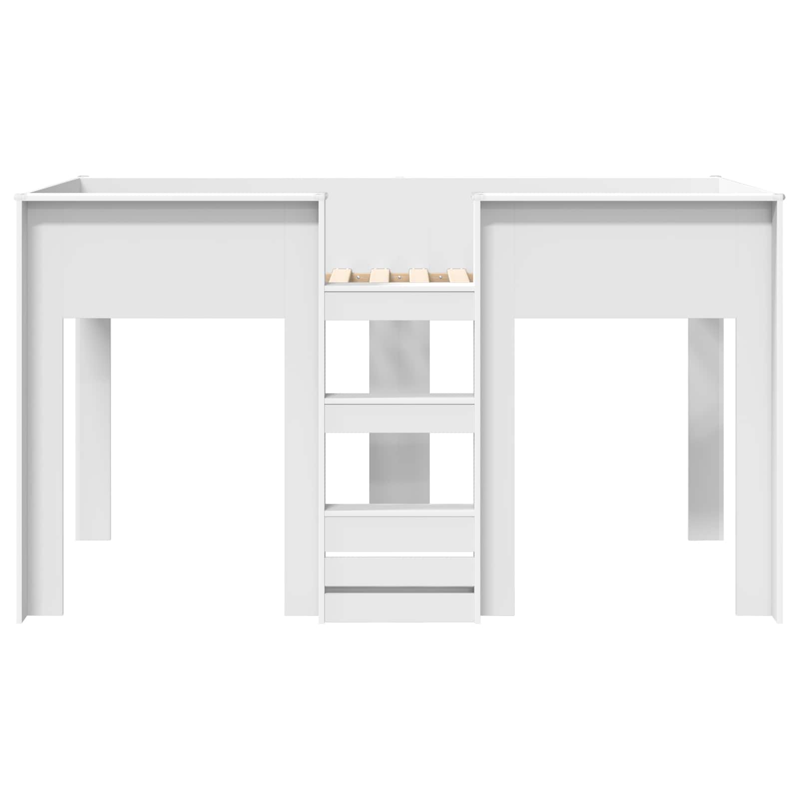 Etagenbett für Kinder Weiß 80 x 200 cm Holzwerkstoff