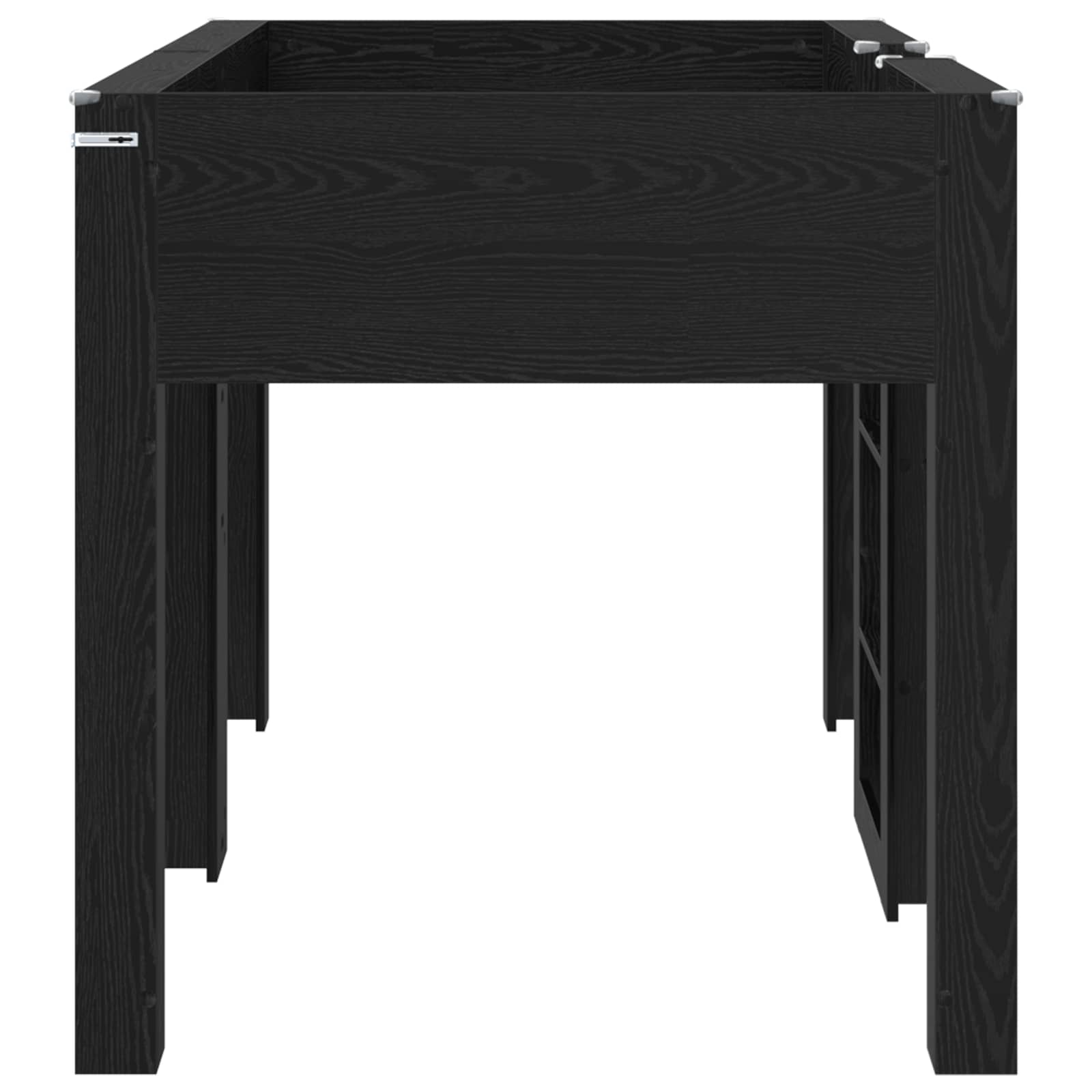Etagenbett für Kinder Schwarz Eichen-Optik 80 x 200 cm