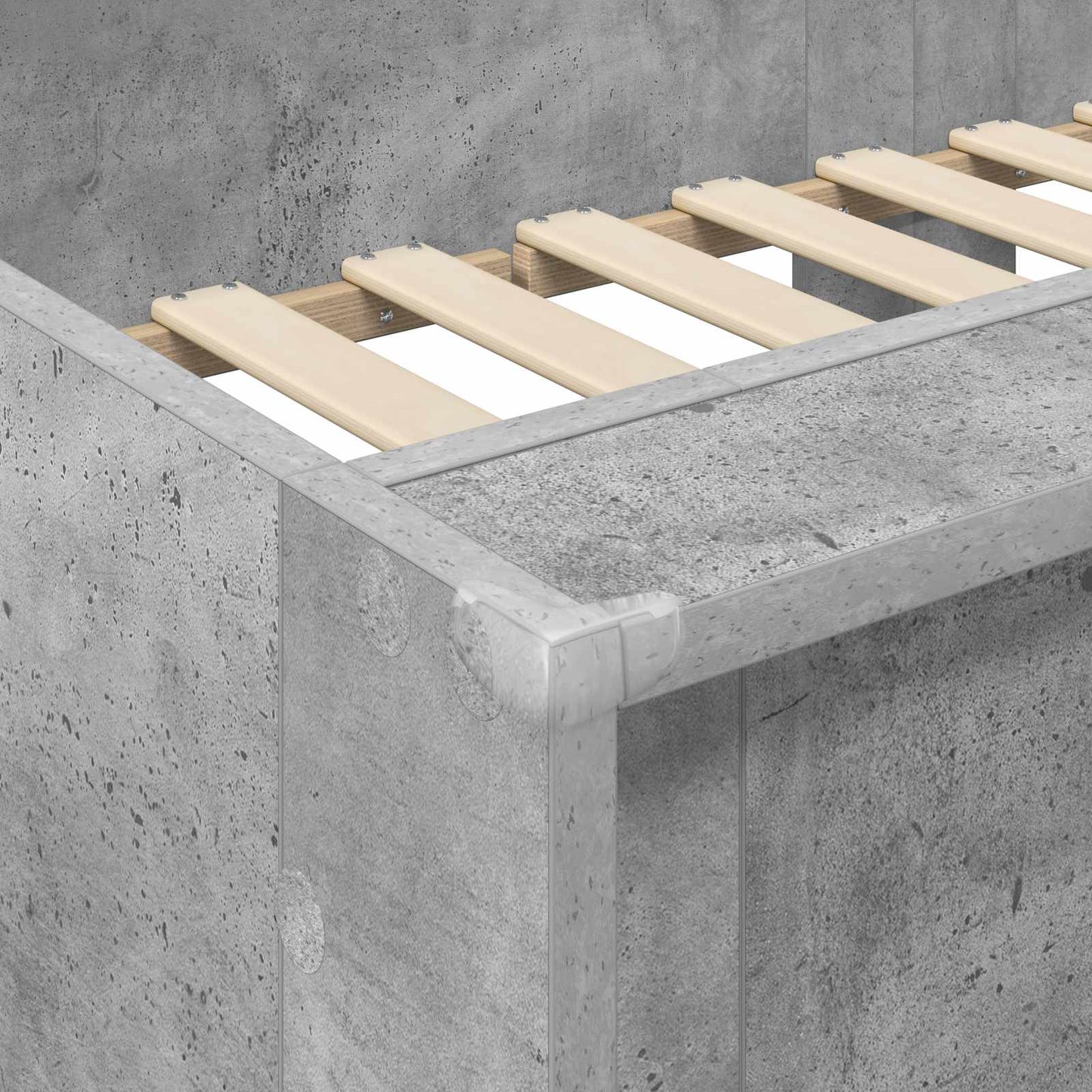 Etagenbett für Kinder Beton Grau 80 x 200 cm Holzwerkstoff