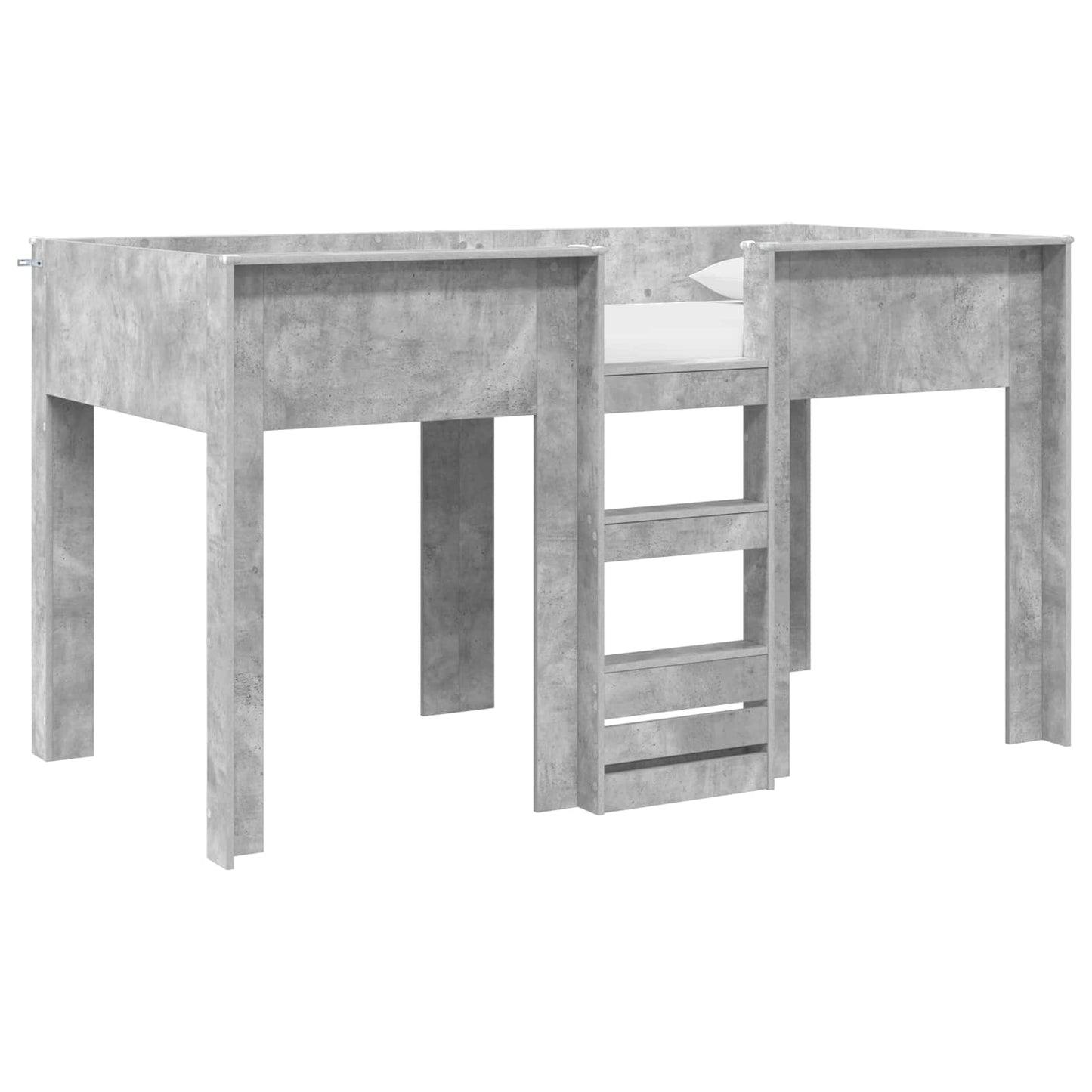 Etagenbett für Kinder Beton Grau 80 x 200 cm Holzwerkstoff