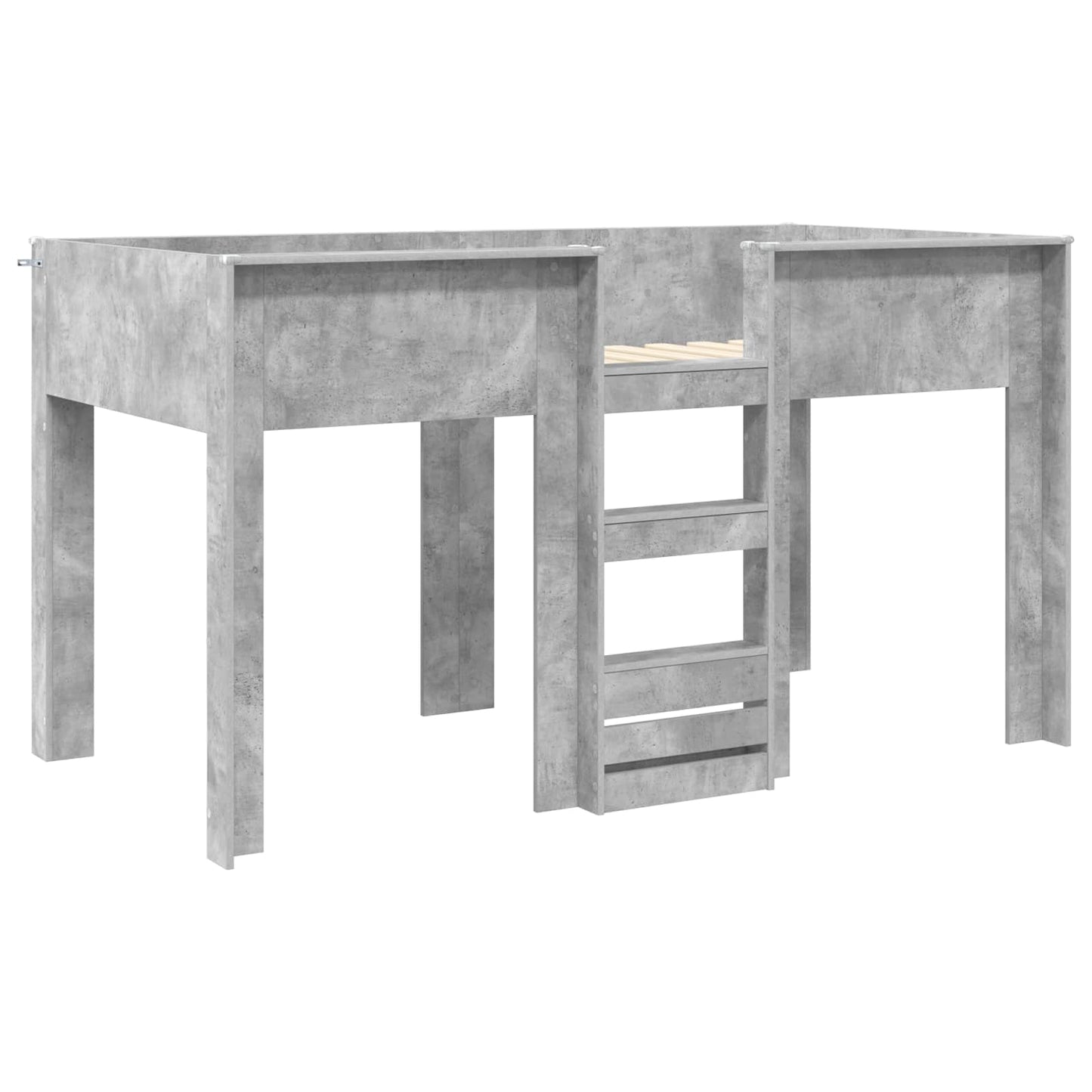 Etagenbett für Kinder Beton Grau 80 x 200 cm Holzwerkstoff