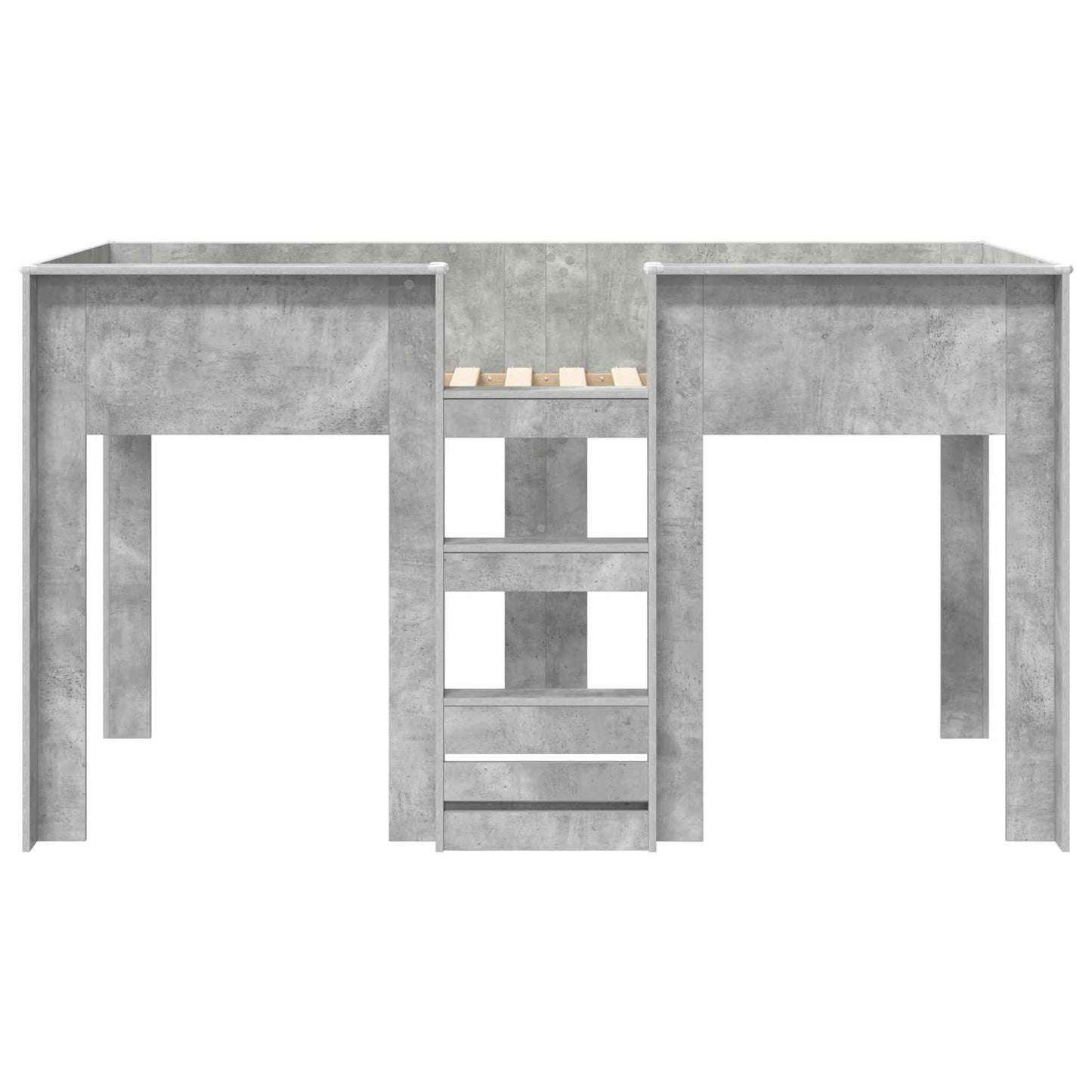 Etagenbett für Kinder Beton Grau 80 x 200 cm Holzwerkstoff