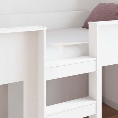 Etagenbett für Kinder Weiß 90 x 200 cm Holzwerkstoff