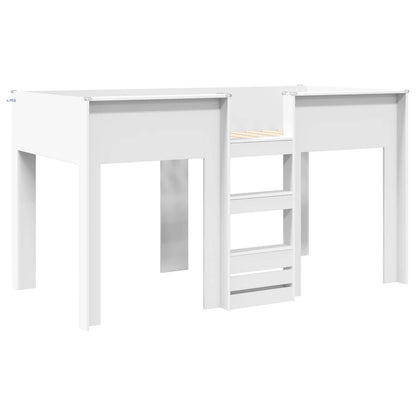 Etagenbett für Kinder Weiß 90 x 200 cm Holzwerkstoff