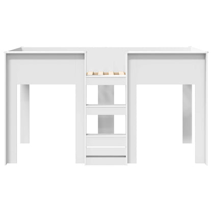 Etagenbett für Kinder Weiß 90 x 200 cm Holzwerkstoff