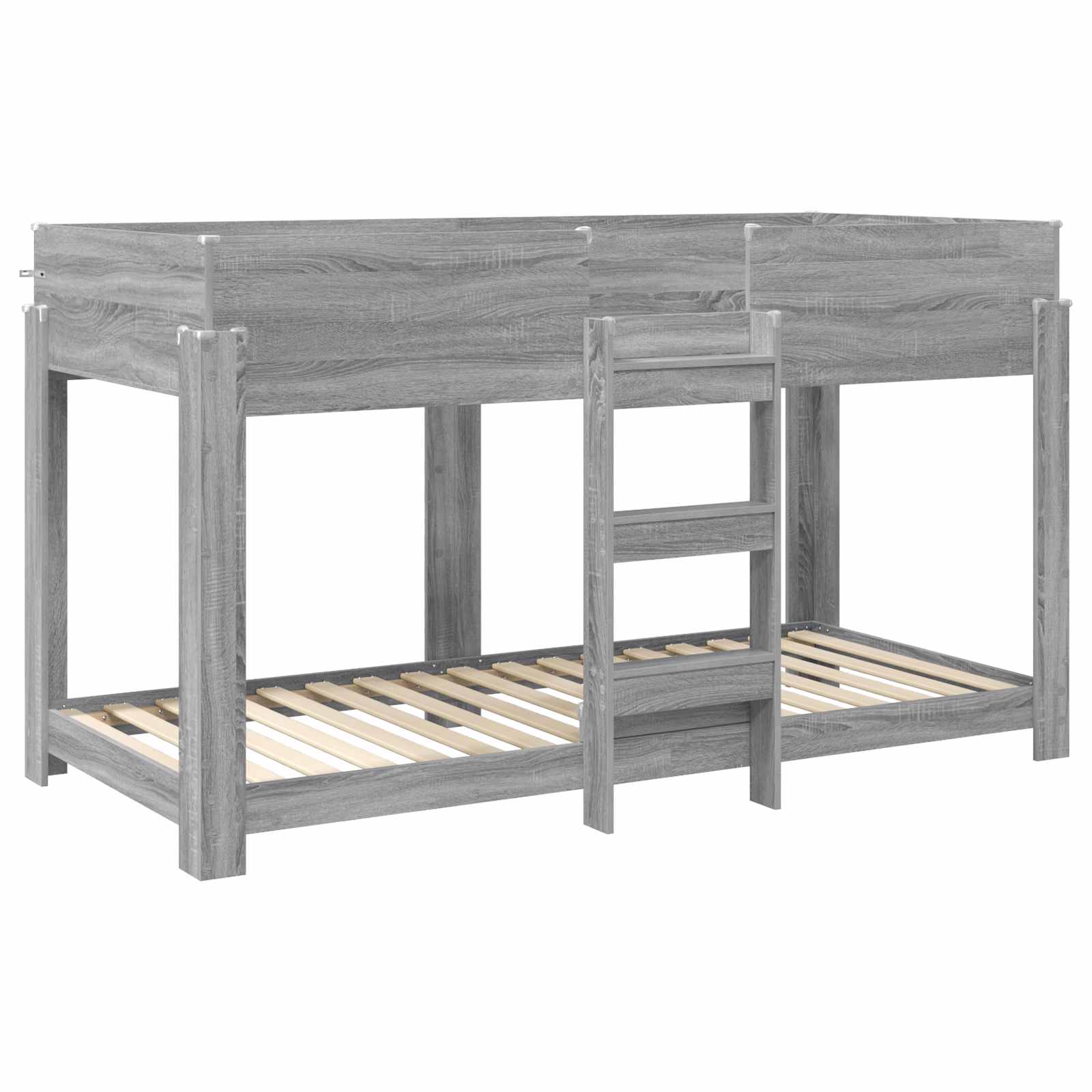 Etagenbett für Kinder Graues Sonoma 100 x 200 cm Holzwerkstoff