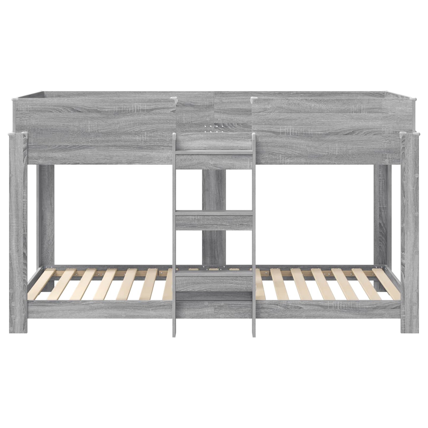 Etagenbett für Kinder Graues Sonoma 100 x 200 cm Holzwerkstoff