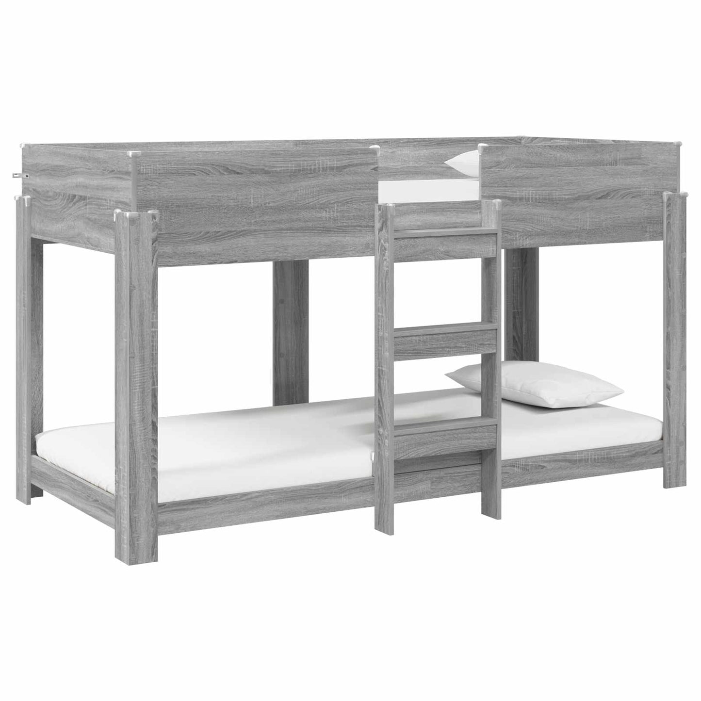 Etagenbett für Kinder Graues Sonoma 90 x 200 cm Holzwerkstoff