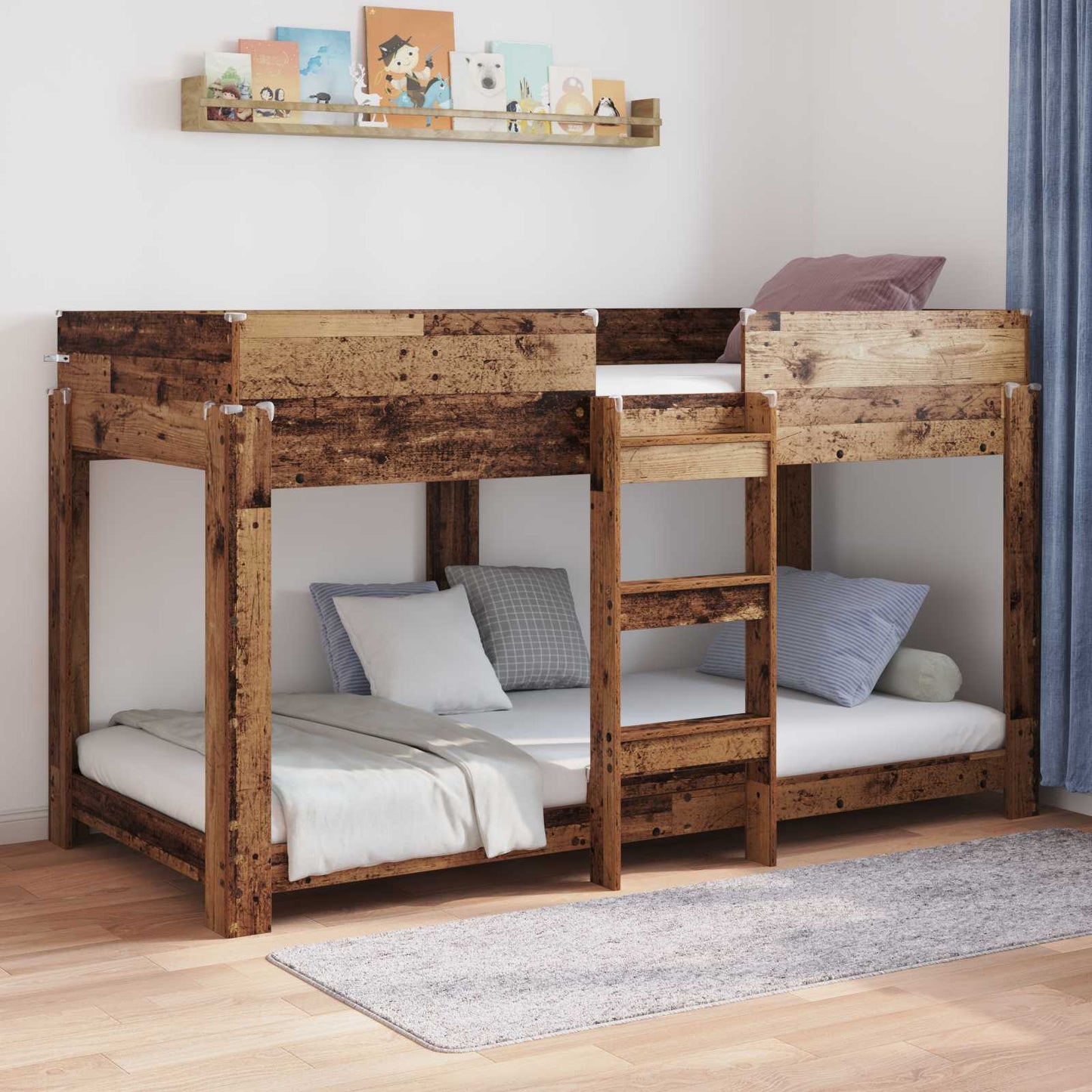 Etagenbett für Kinder Altholz 90 x 200 cm Holzwerkstoff