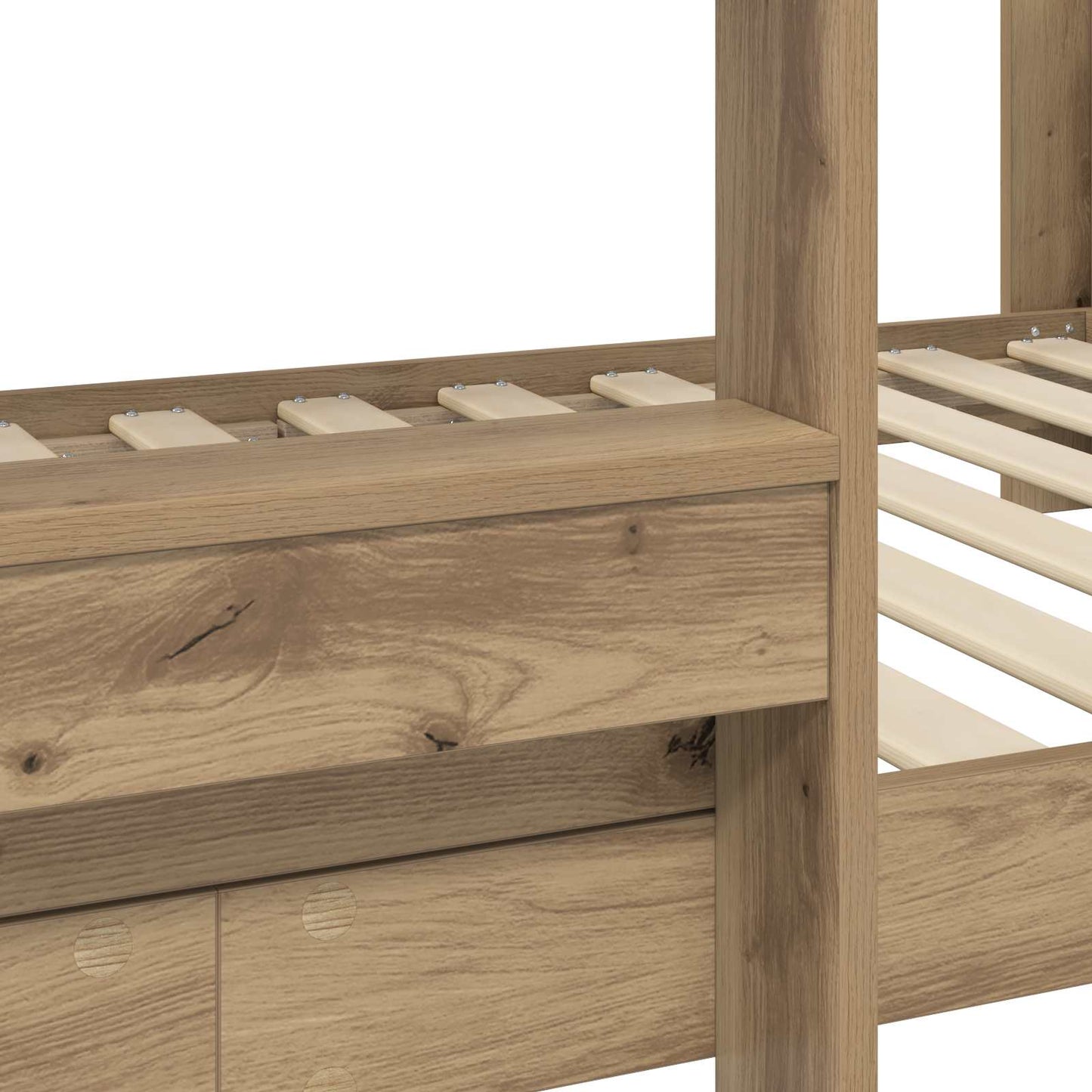 Etagenbett für Kinder Artisan-Eiche 80 x 200 cm Holzwerkstoff